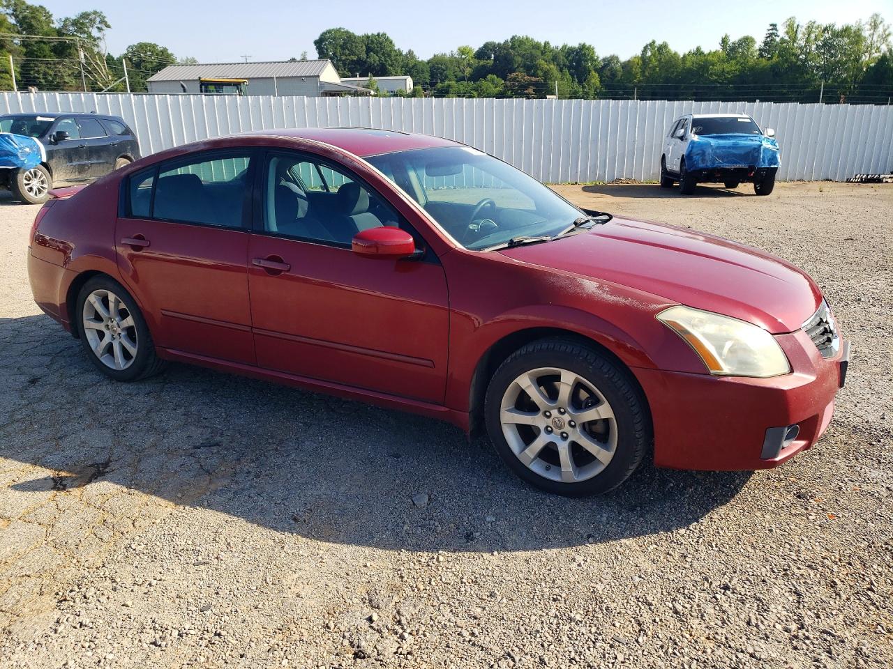 2007 Nissan Maxima 3.5 Se Red vin: 1N4BA41E87C834913