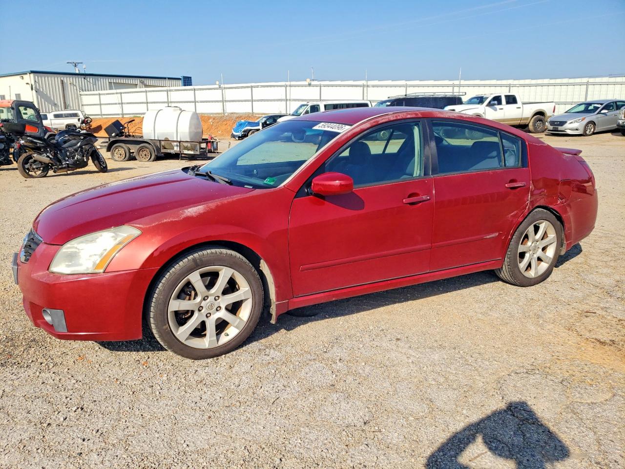 2007 Nissan Maxima 3.5 Se Red vin: 1N4BA41E87C834913