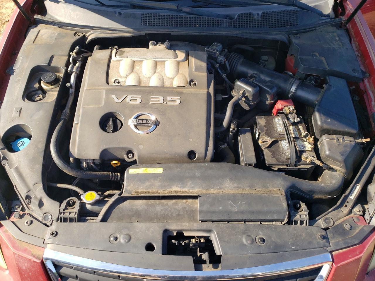 2007 Nissan Maxima 3.5 Se Red vin: 1N4BA41E87C834913