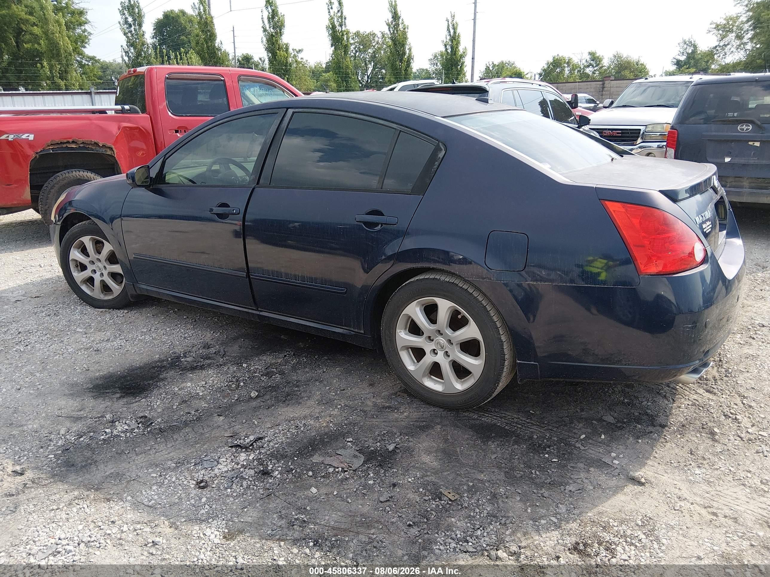 2008 Nissan Maxima 3.5 Sl Dark Blue vin: 1N4BA41E88C819961