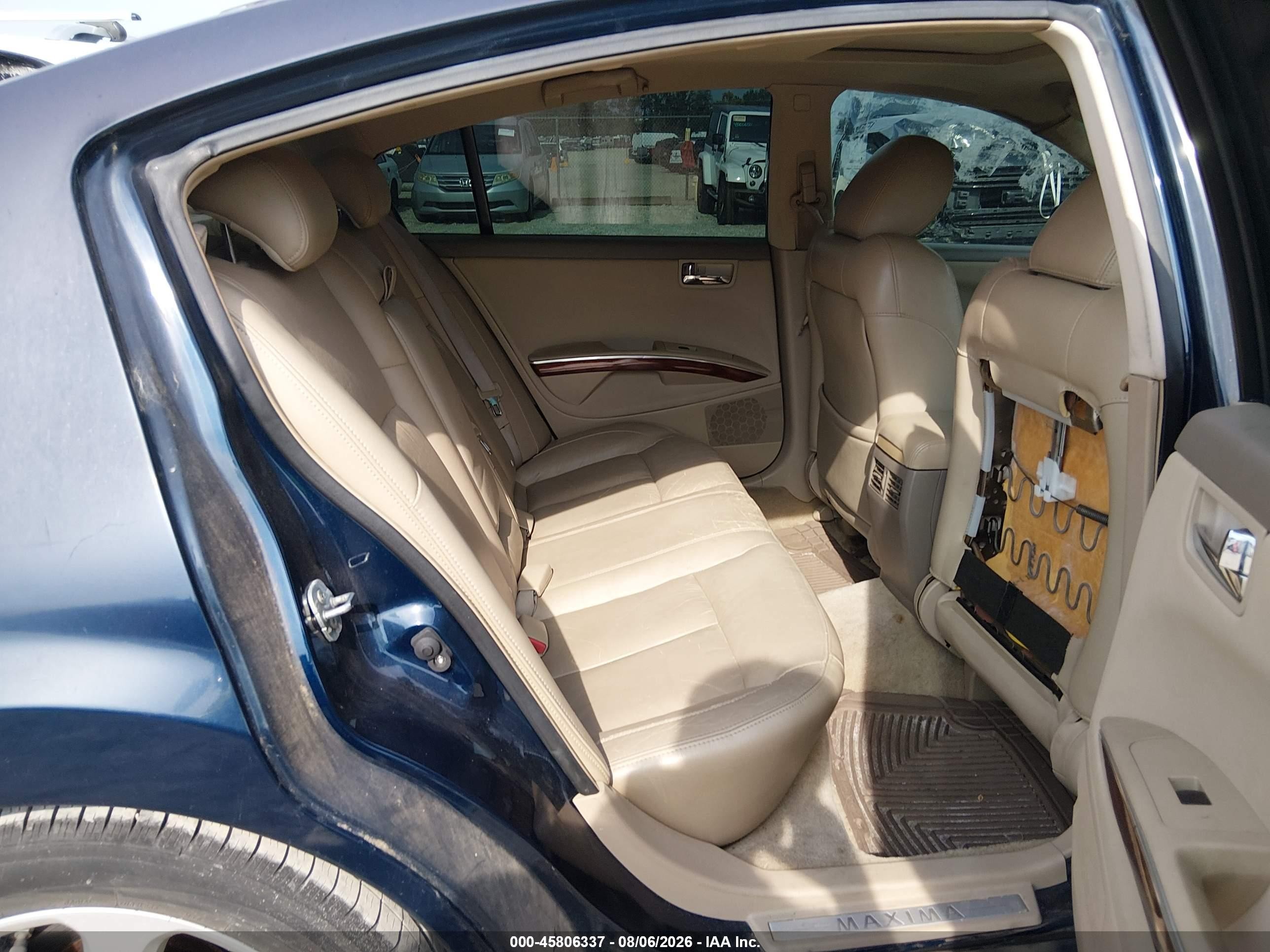 2008 Nissan Maxima 3.5 Sl Dark Blue vin: 1N4BA41E88C819961