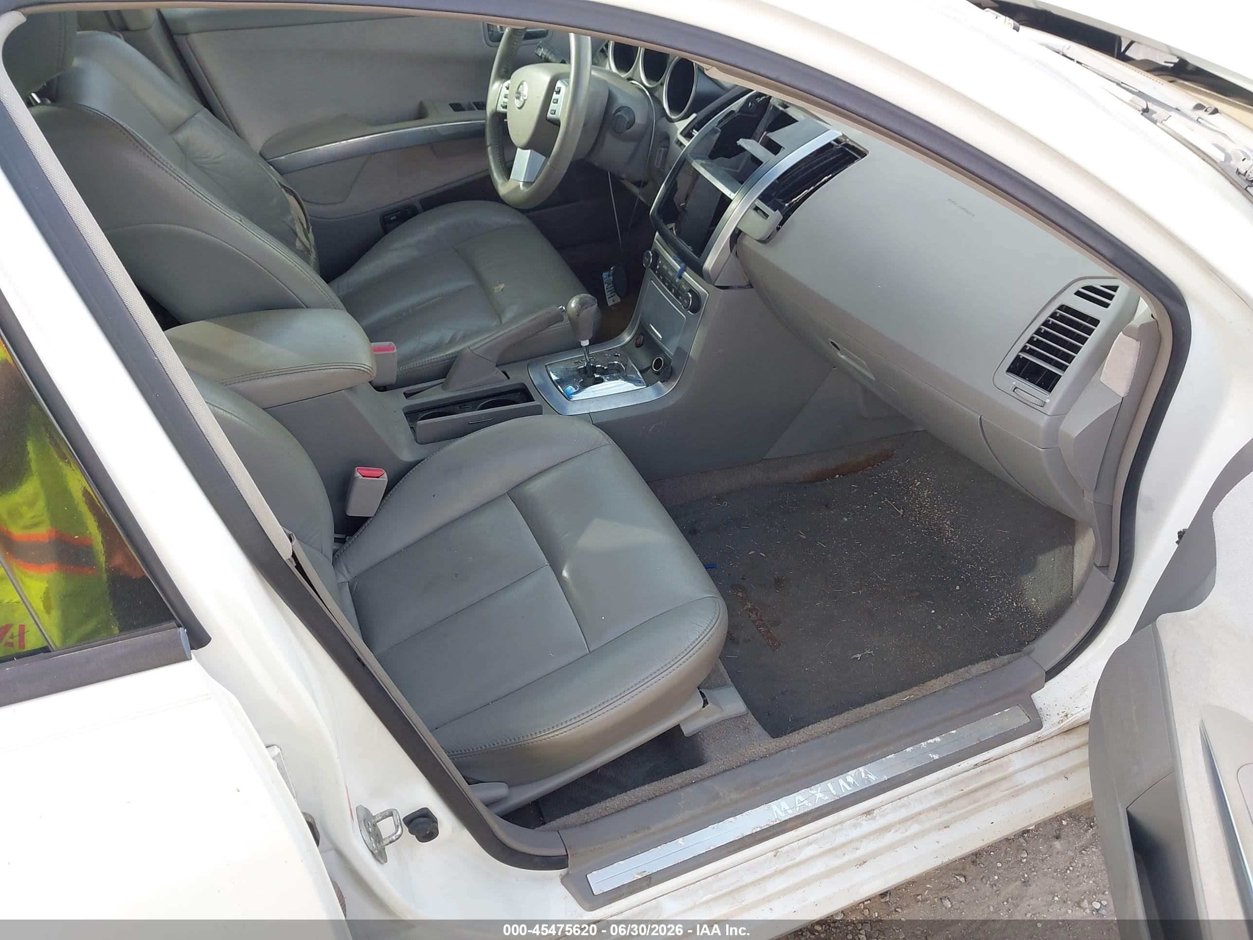 2008 Nissan Maxima 3.5 Se White vin: 1N4BA41E88C821788