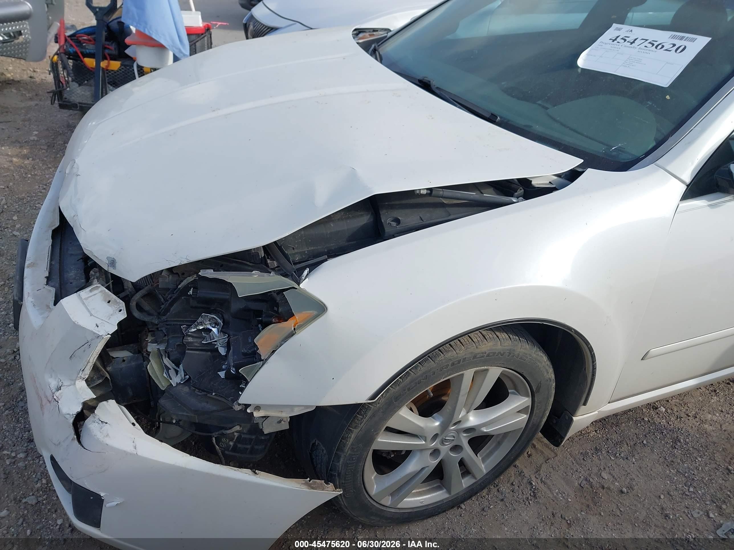 2008 Nissan Maxima 3.5 Se White vin: 1N4BA41E88C821788