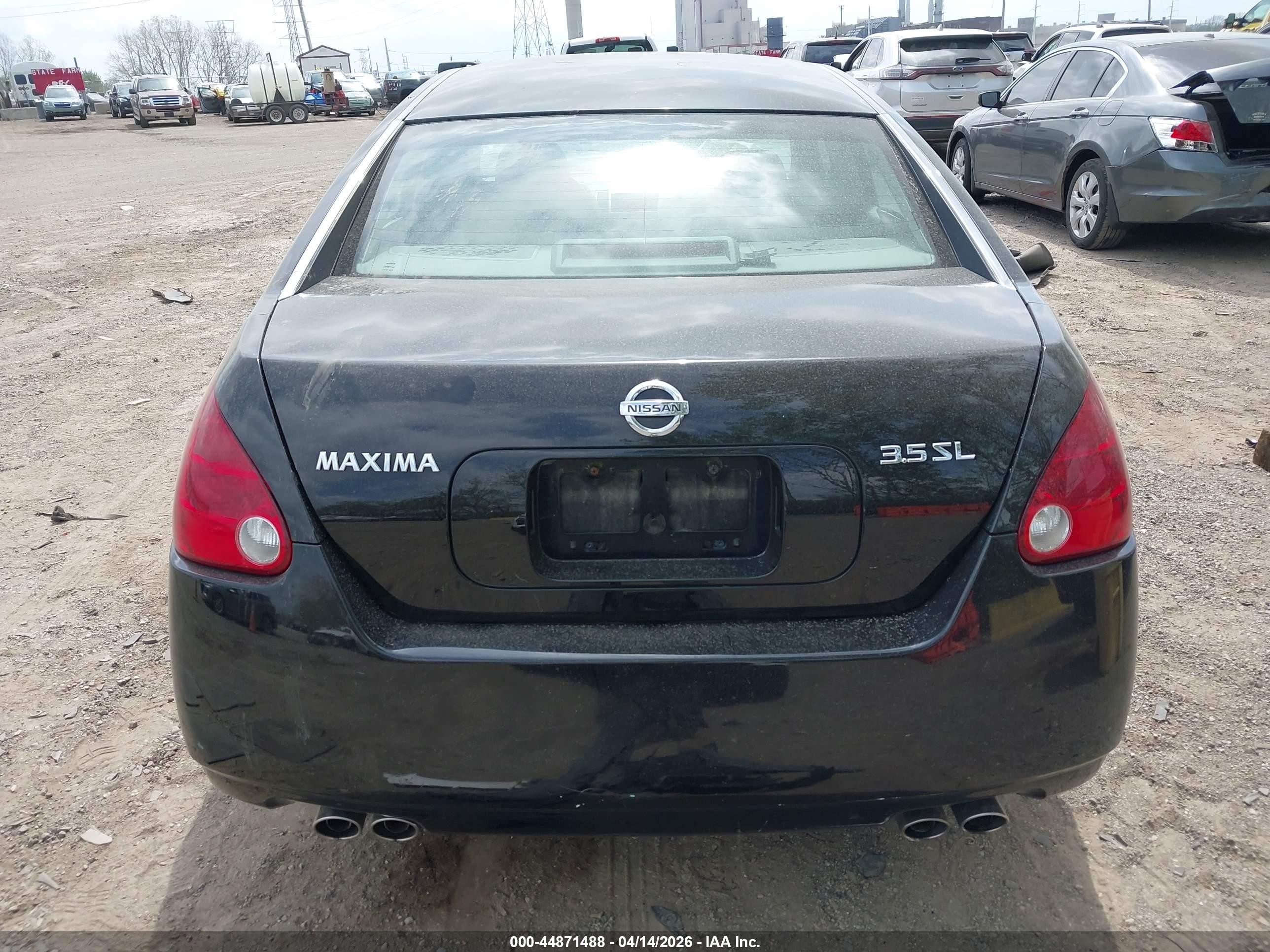 2004 Nissan Maxima 3.5 Sl Black vin: 1N4BA41E94C815668