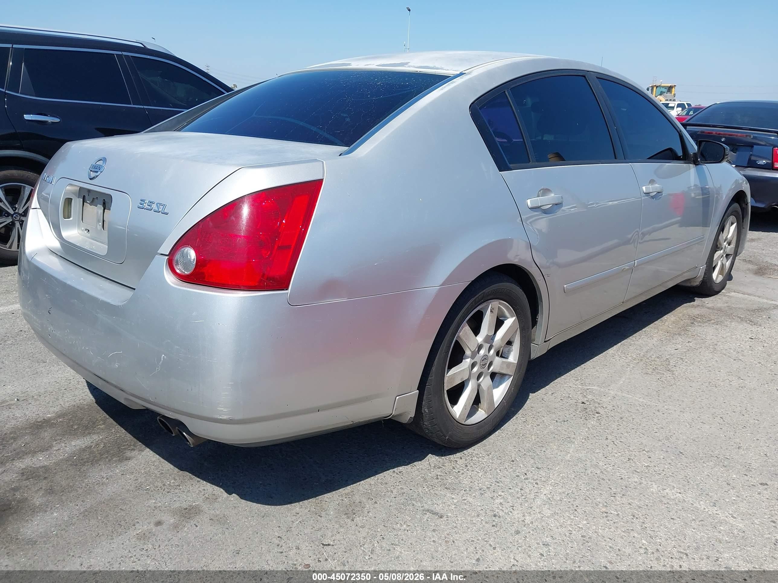 2004 Nissan Maxima 3.5 Sl Silver vin: 1N4BA41E94C886613