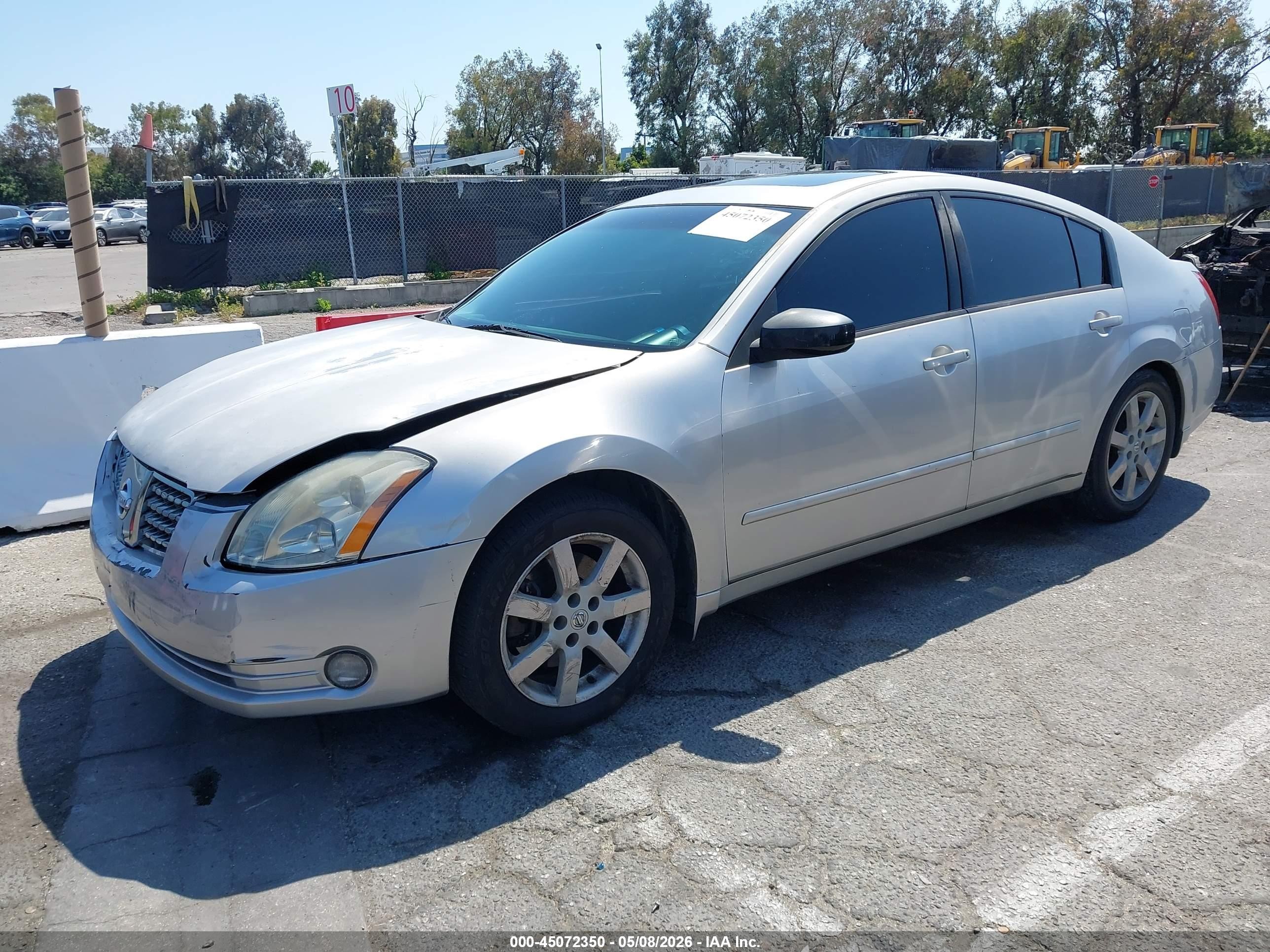 2004 Nissan Maxima 3.5 Sl Silver vin: 1N4BA41E94C886613