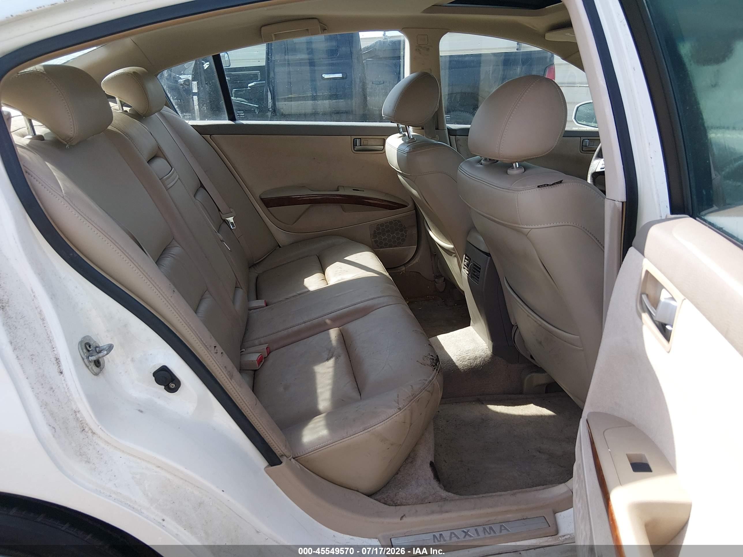 2004 Nissan Maxima 3.5 Sl White vin: 1N4BA41E94C903846