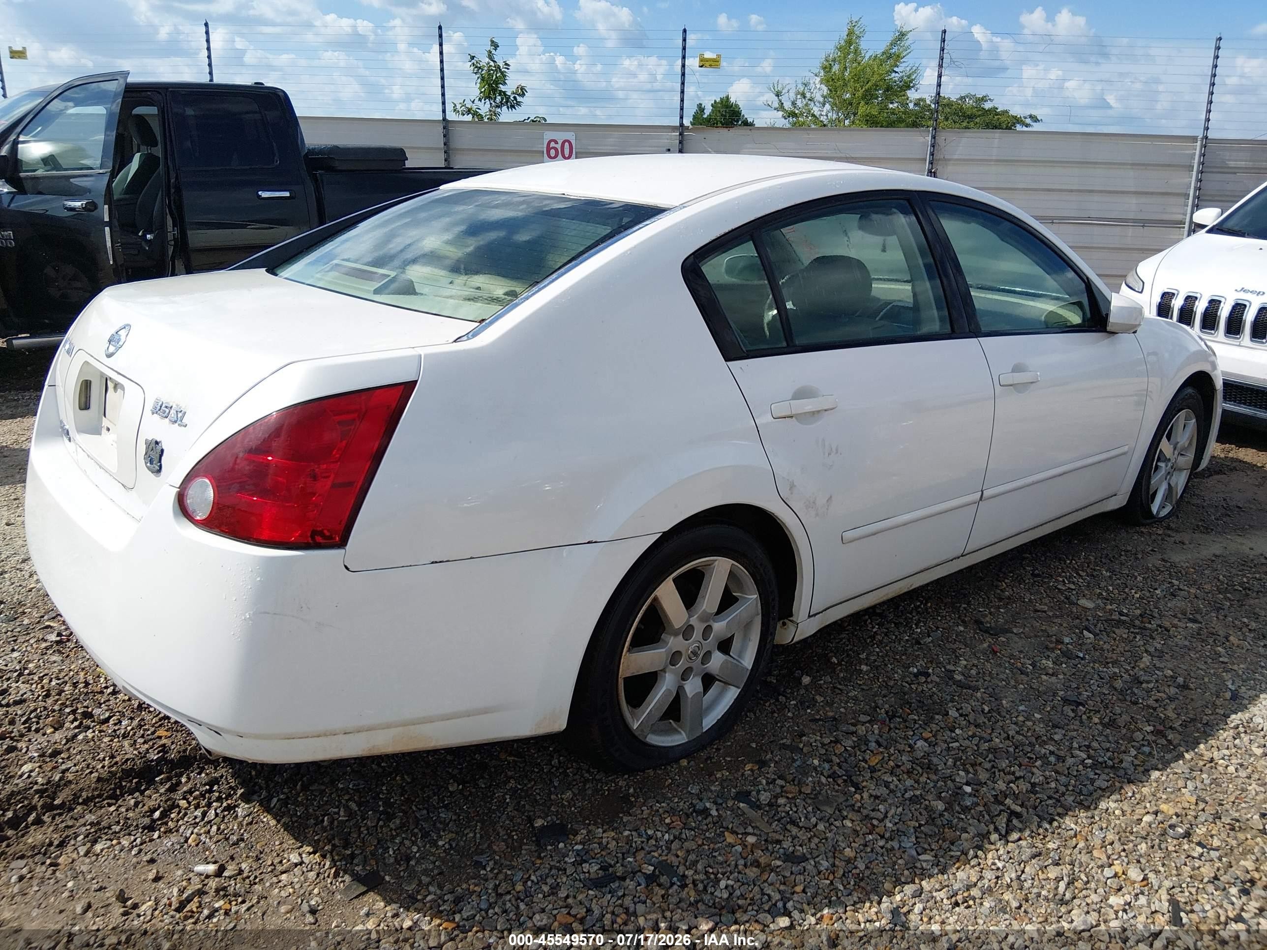 2004 Nissan Maxima 3.5 Sl White vin: 1N4BA41E94C903846