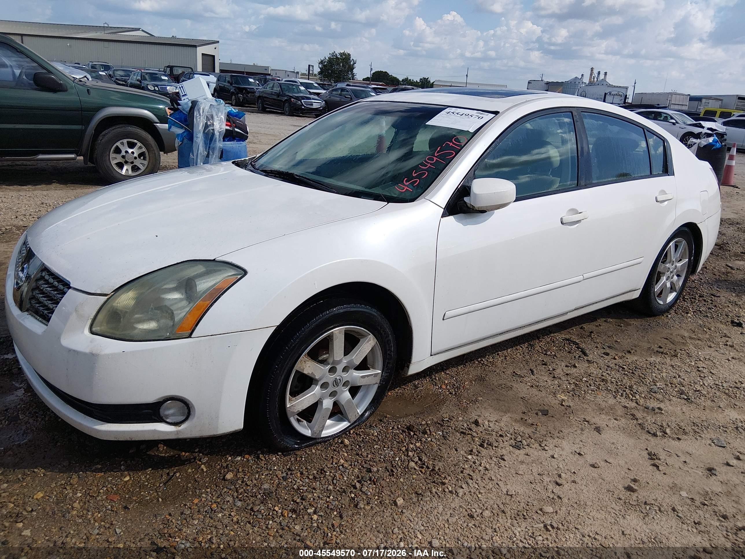 2004 Nissan Maxima 3.5 Sl White vin: 1N4BA41E94C903846