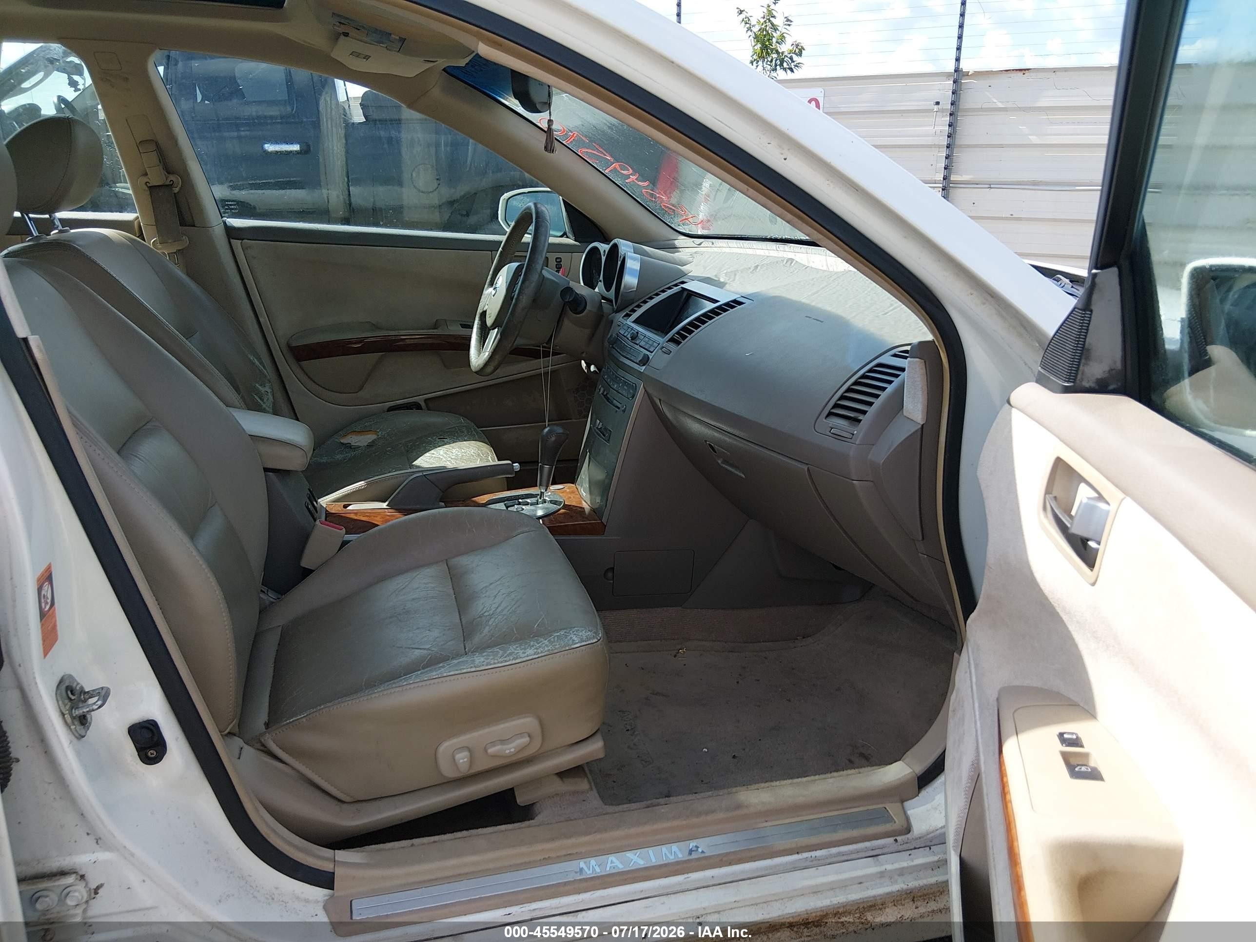 2004 Nissan Maxima 3.5 Sl White vin: 1N4BA41E94C903846