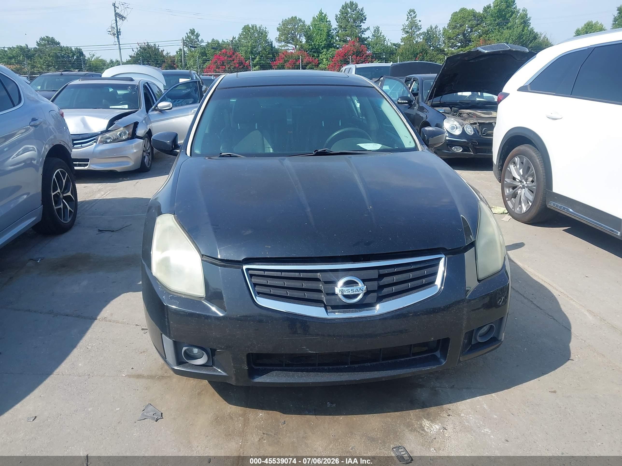 2007 Nissan Maxima 3.5 Se Black vin: 1N4BA41E97C802438