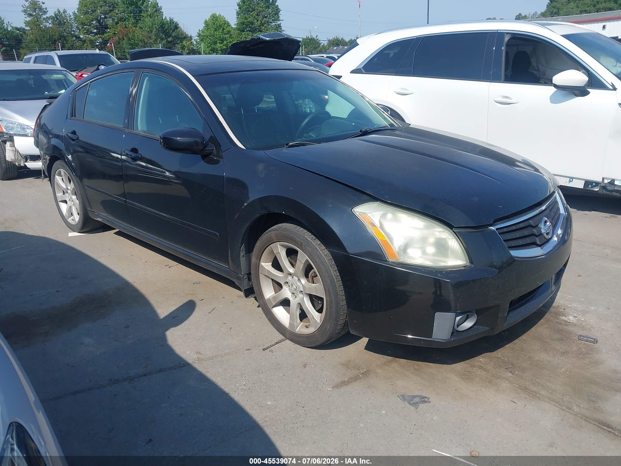 2007 Nissan Maxima 3.5 Se Black vin: 1N4BA41E97C802438