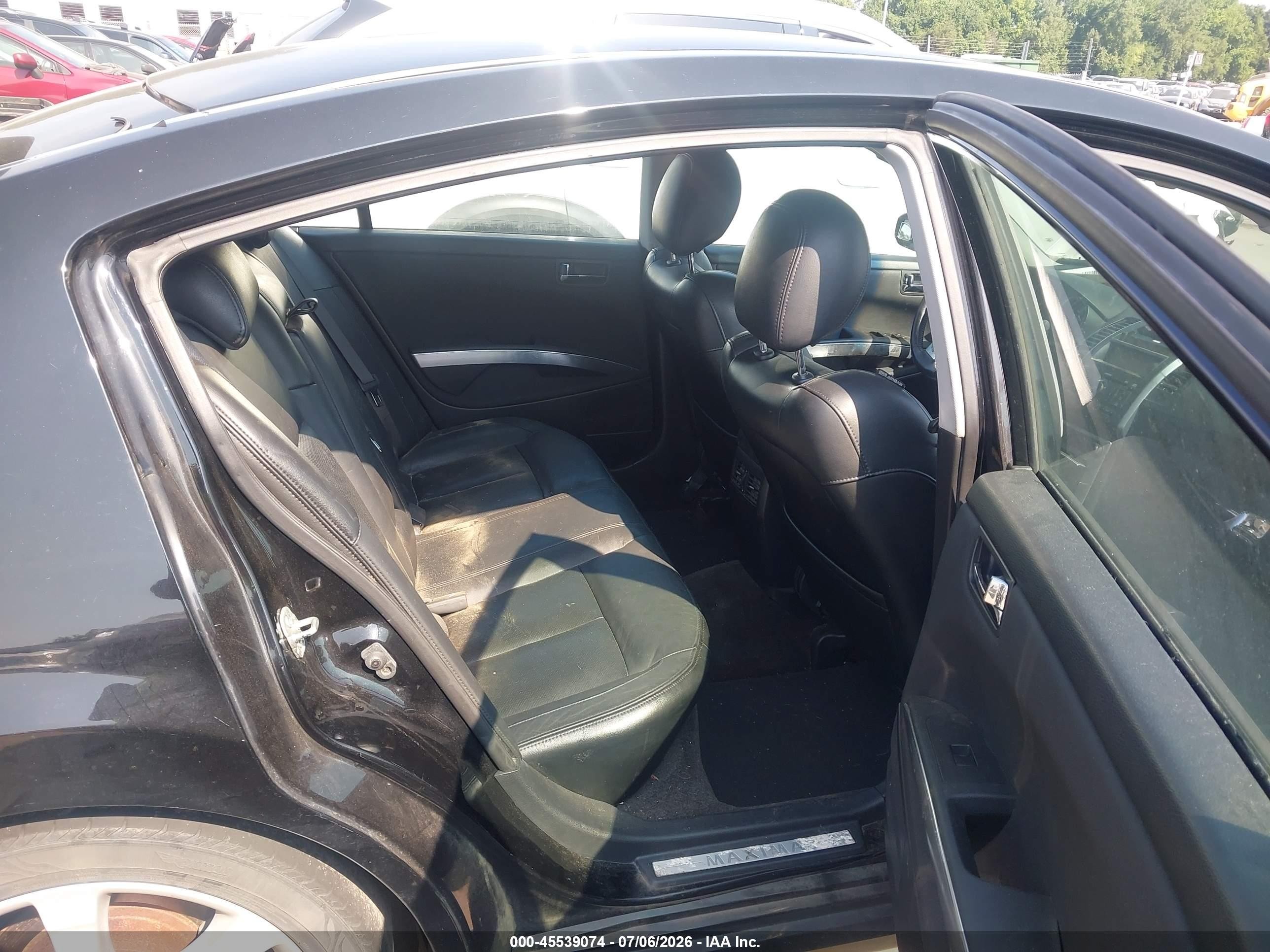 2007 Nissan Maxima 3.5 Se Black vin: 1N4BA41E97C802438