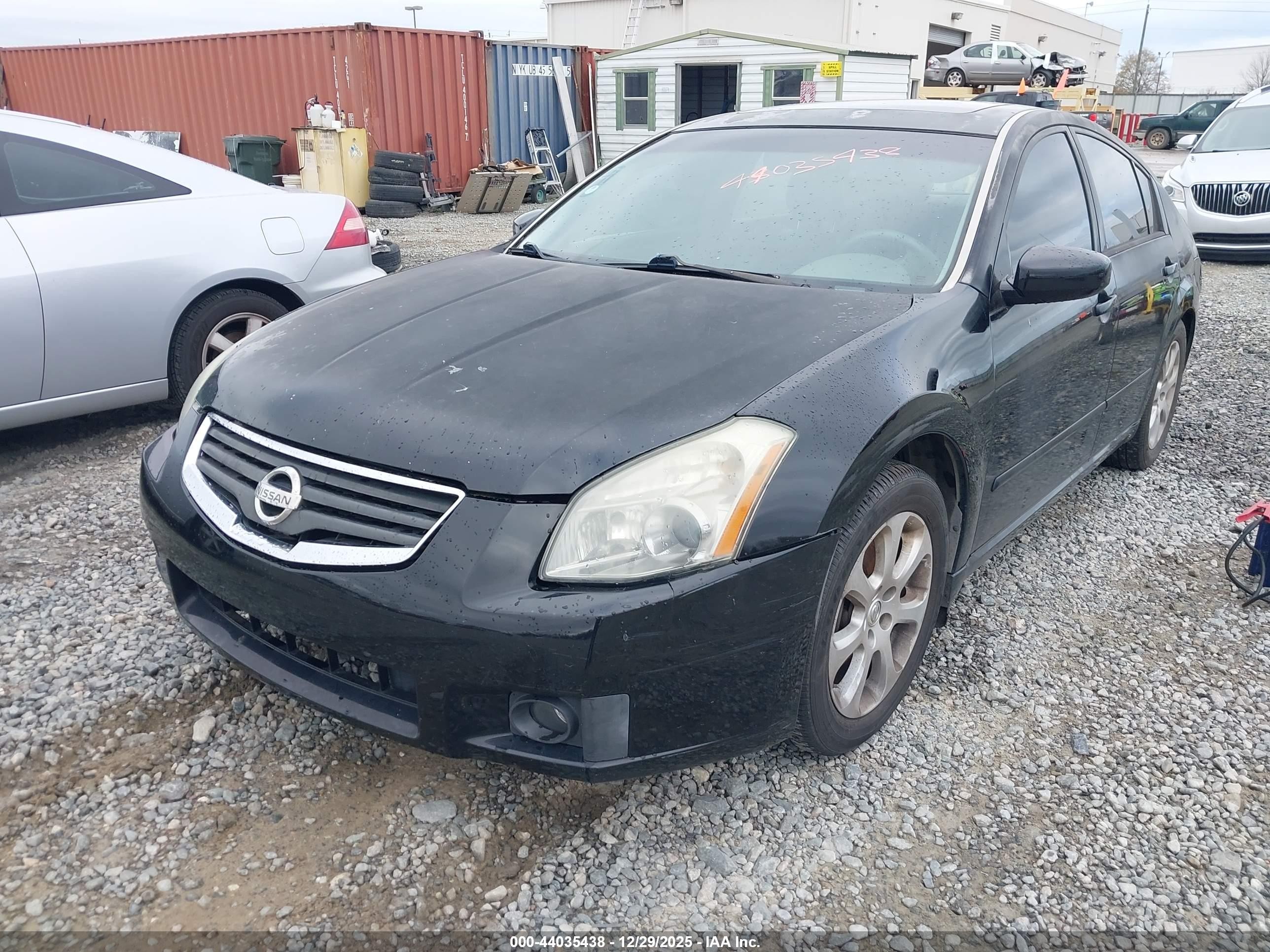 2007 Nissan Maxima 3.5 Sl Black vin: 1N4BA41E97C823337