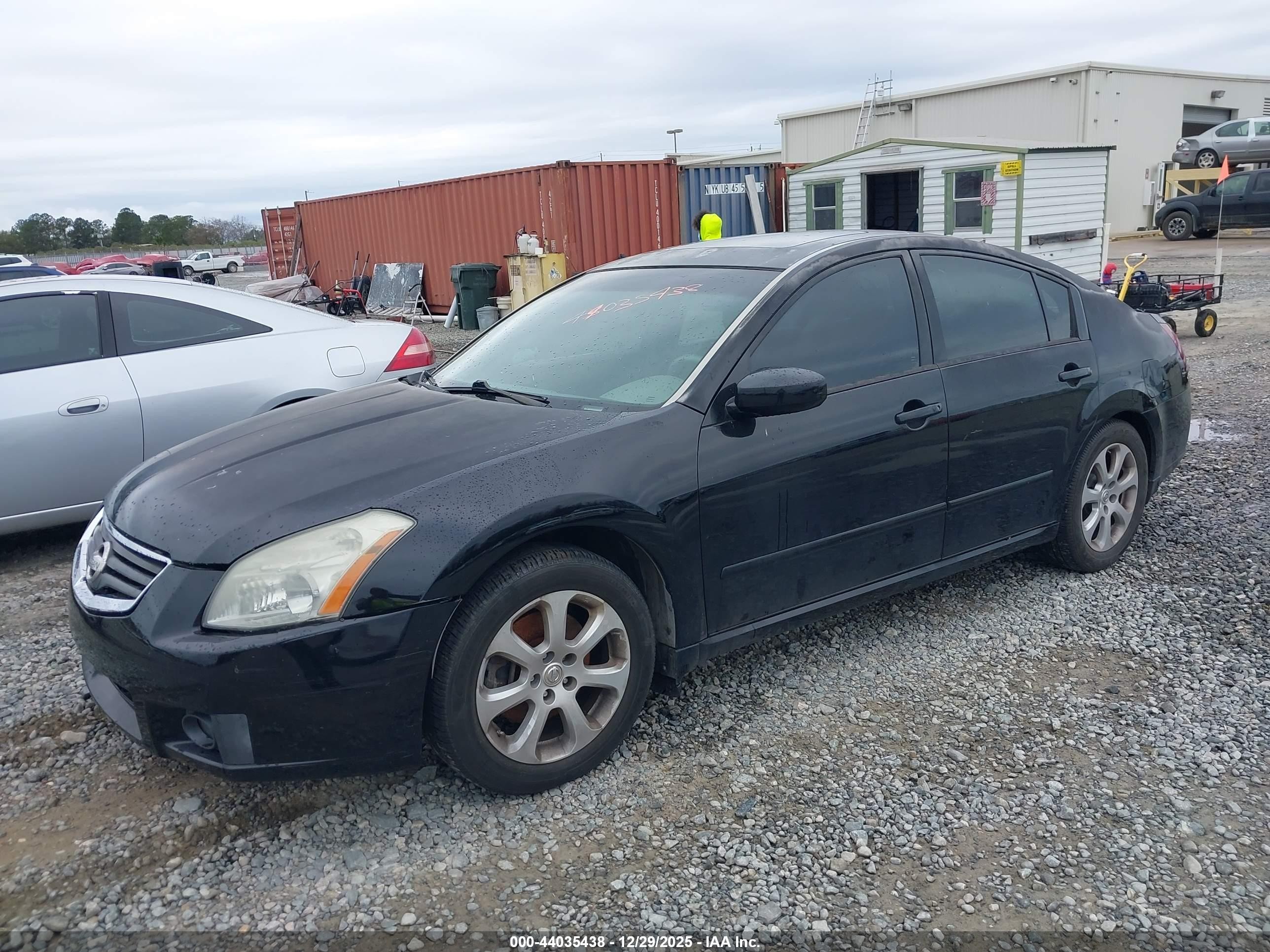 2007 Nissan Maxima 3.5 Sl Black vin: 1N4BA41E97C823337