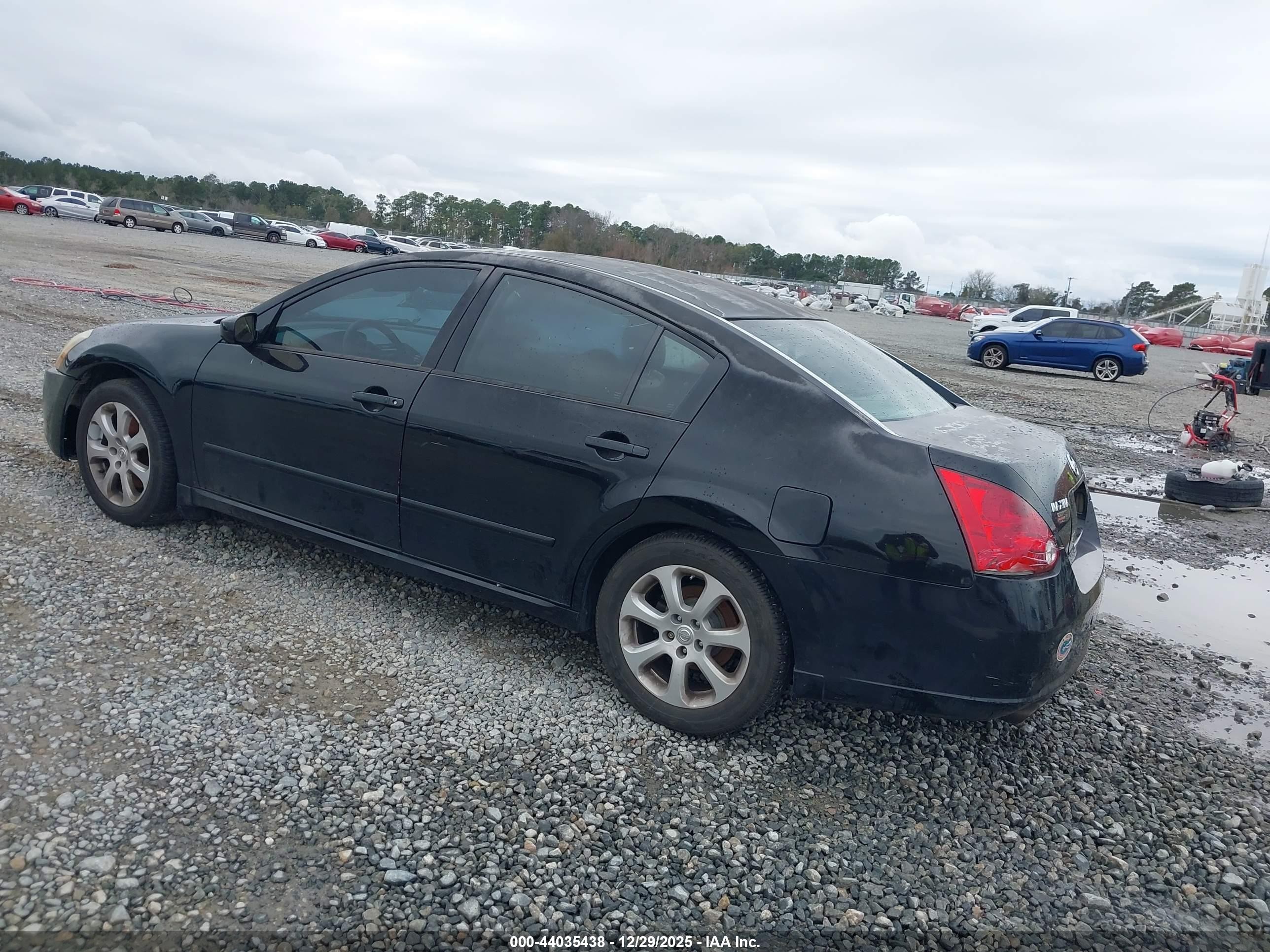 2007 Nissan Maxima 3.5 Sl Black vin: 1N4BA41E97C823337
