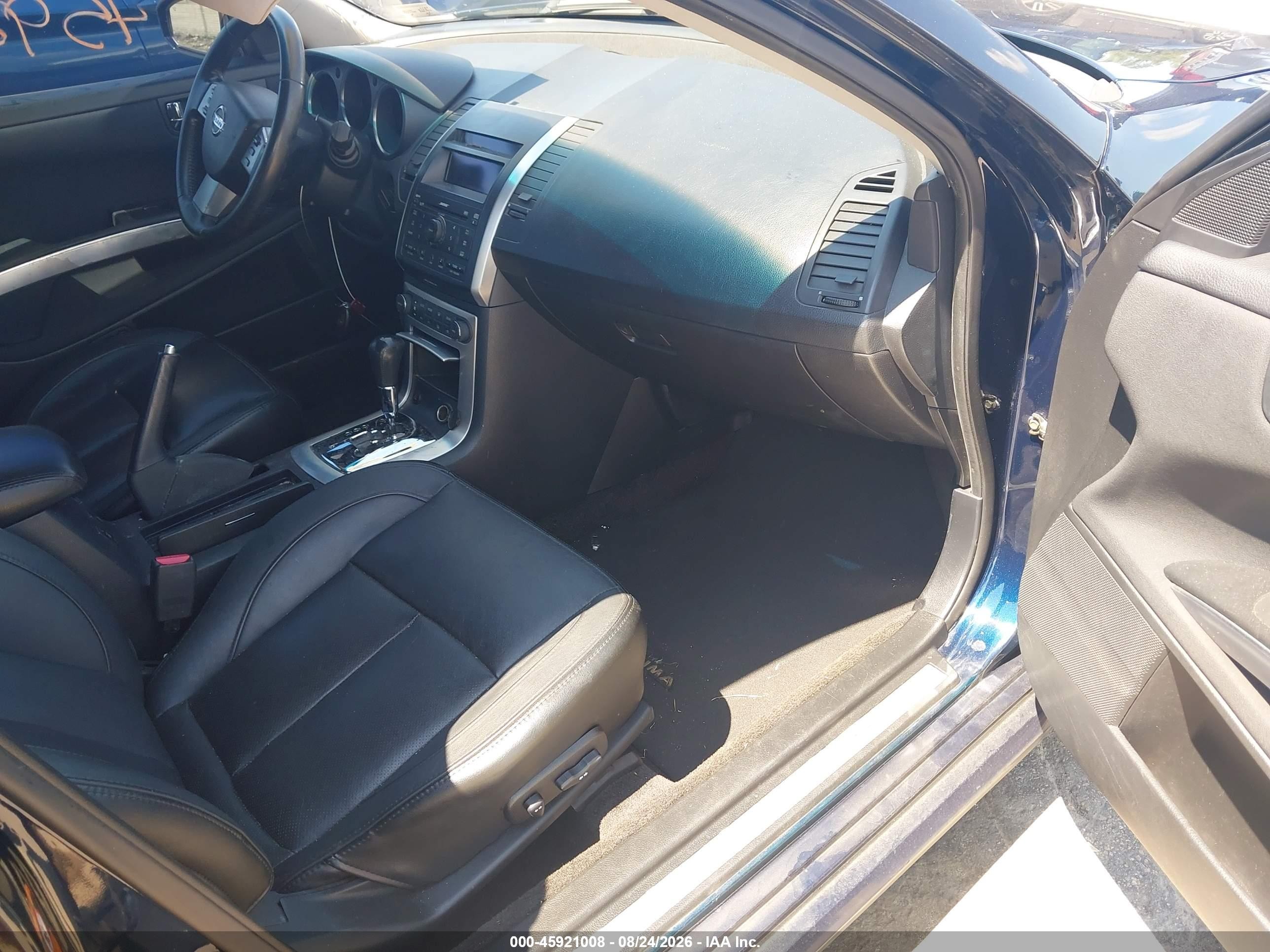 2007 Nissan Maxima 3.5 Se Blue vin: 1N4BA41E97C842633