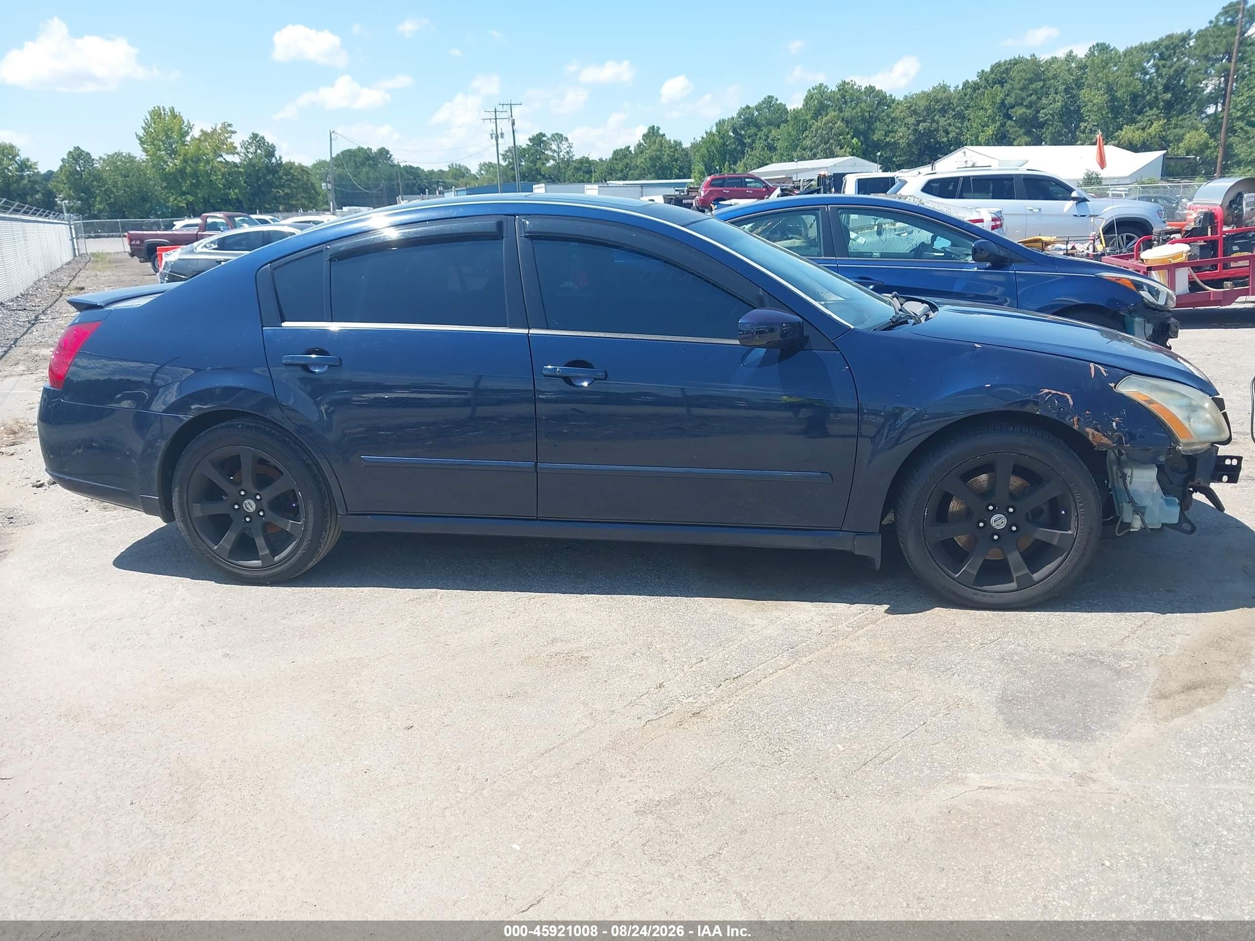 2007 Nissan Maxima 3.5 Se Blue vin: 1N4BA41E97C842633