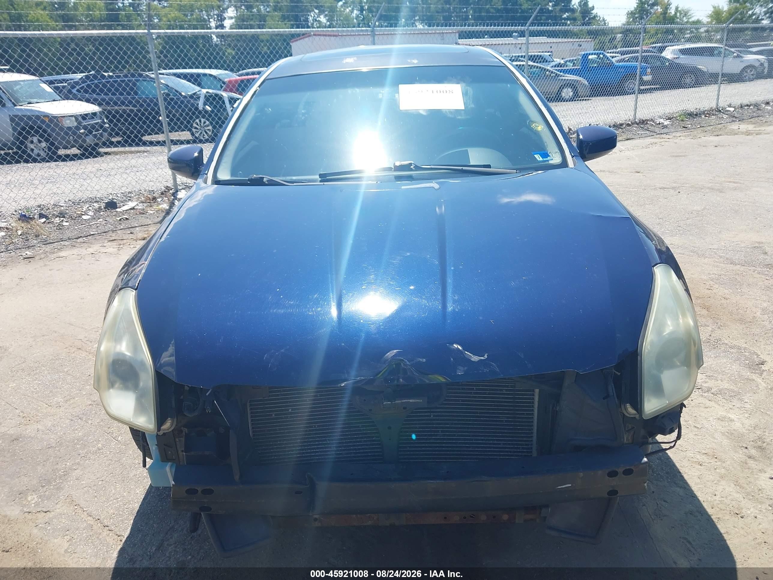 2007 Nissan Maxima 3.5 Se Blue vin: 1N4BA41E97C842633
