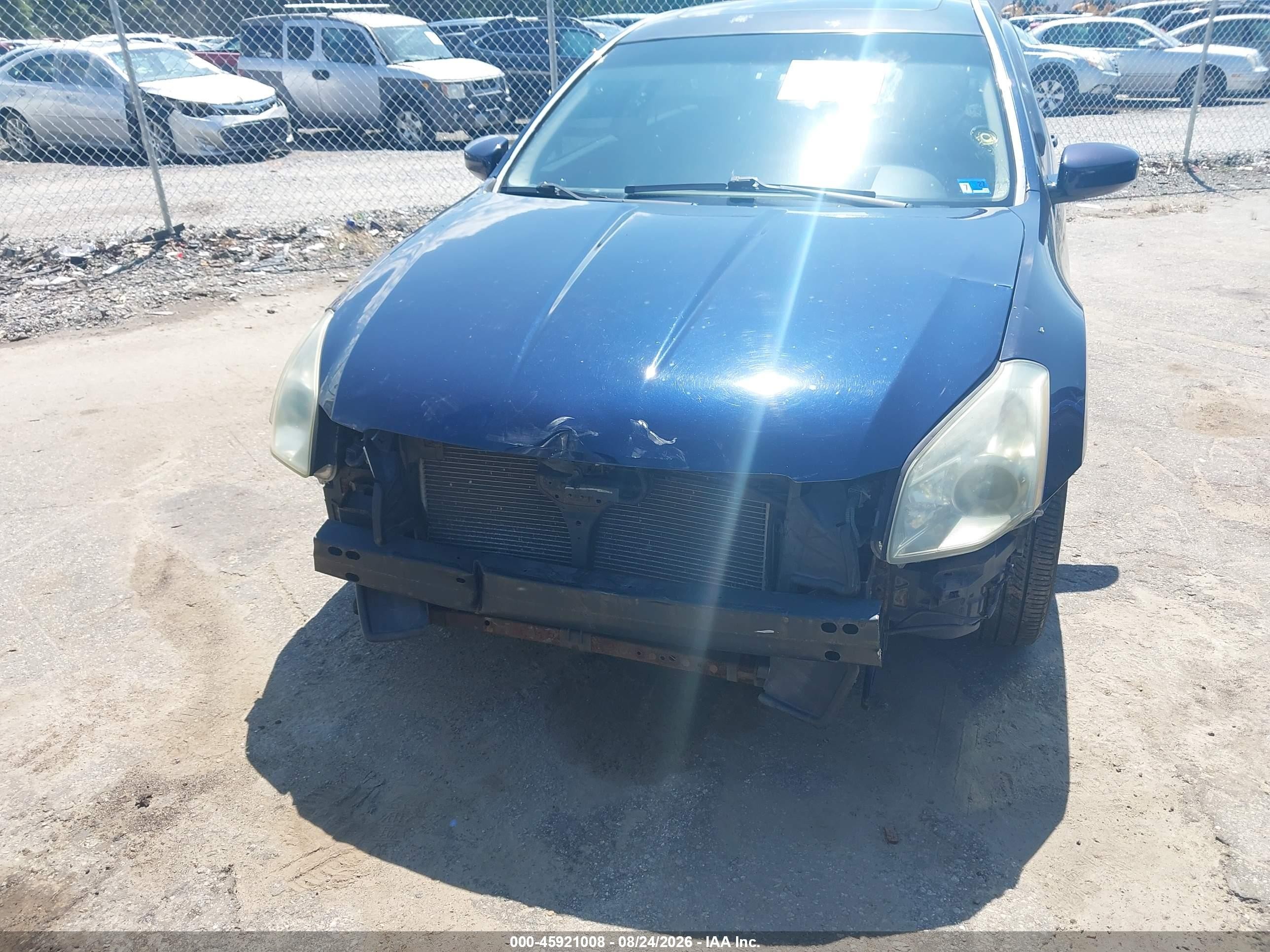2007 Nissan Maxima 3.5 Se Blue vin: 1N4BA41E97C842633