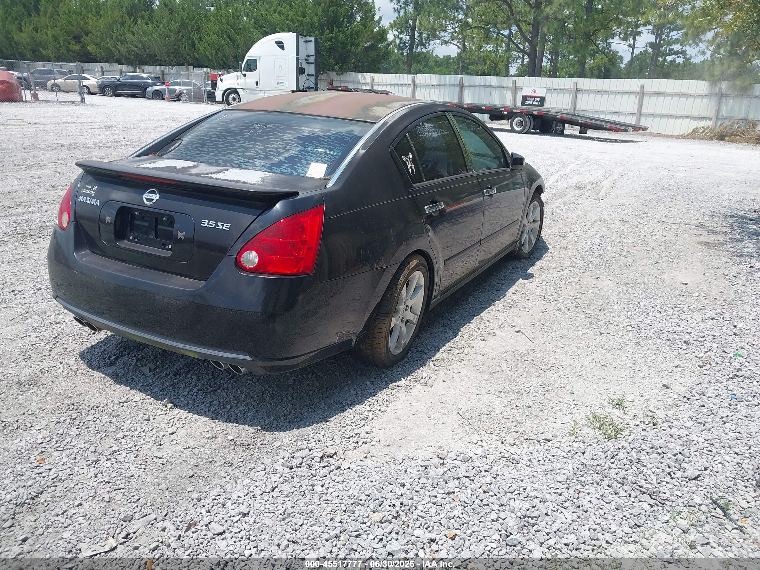 2008 Nissan Maxima 3.5 Se Черный vin: 1N4BA41E98C829530