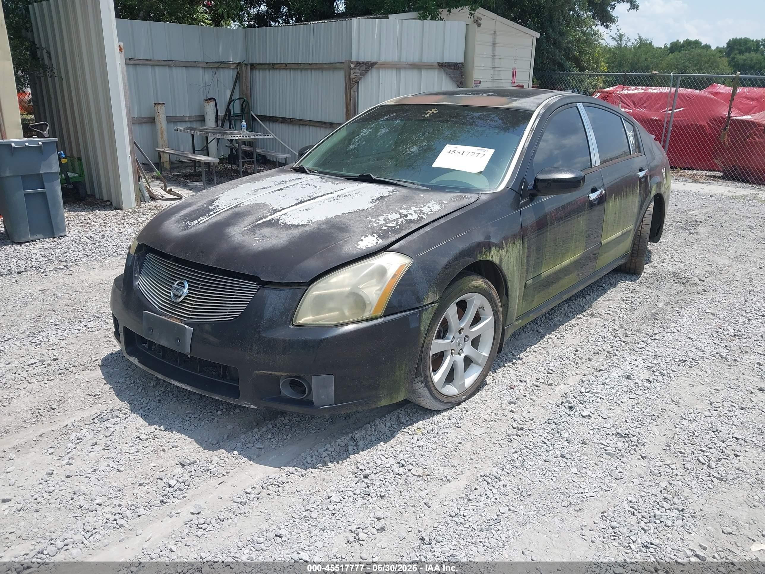 2008 Nissan Maxima 3.5 Se Черный vin: 1N4BA41E98C829530
