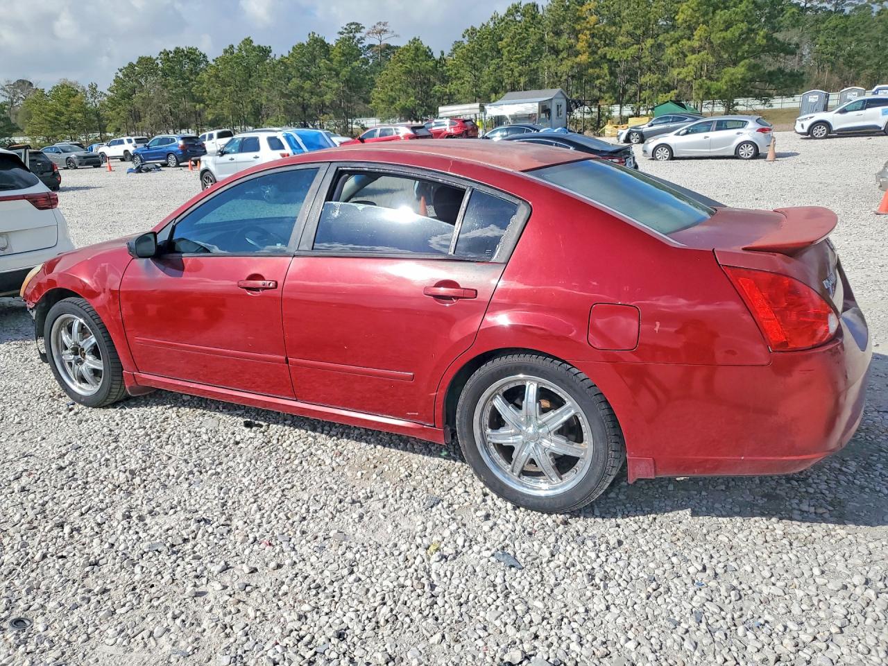 2008 Nissan Maxima 3.5 Se Red vin: 1N4BA41E98C832704