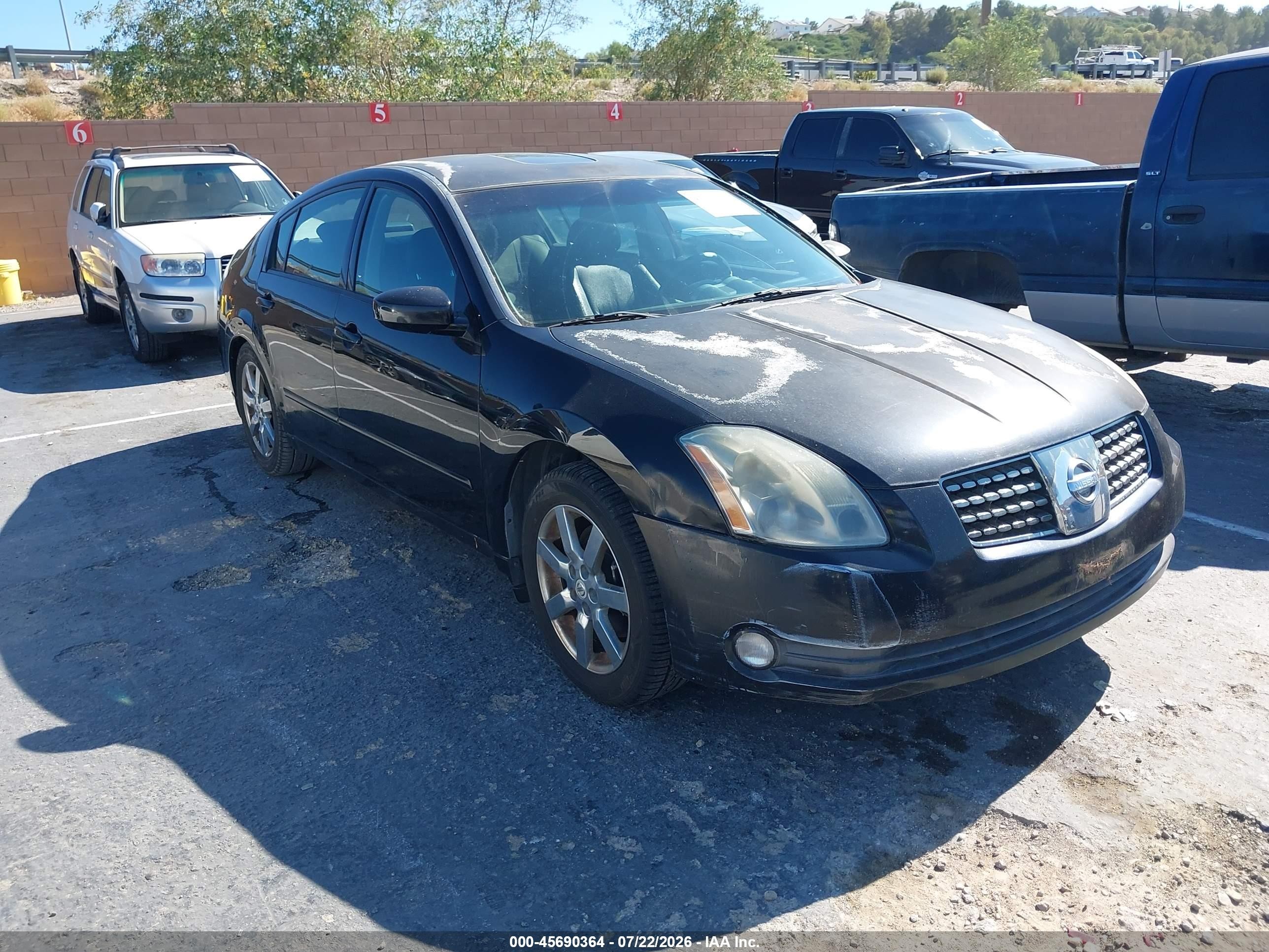 2004 Nissan Maxima 3.5 Sl Black vin: 1N4BA41EX4C835962