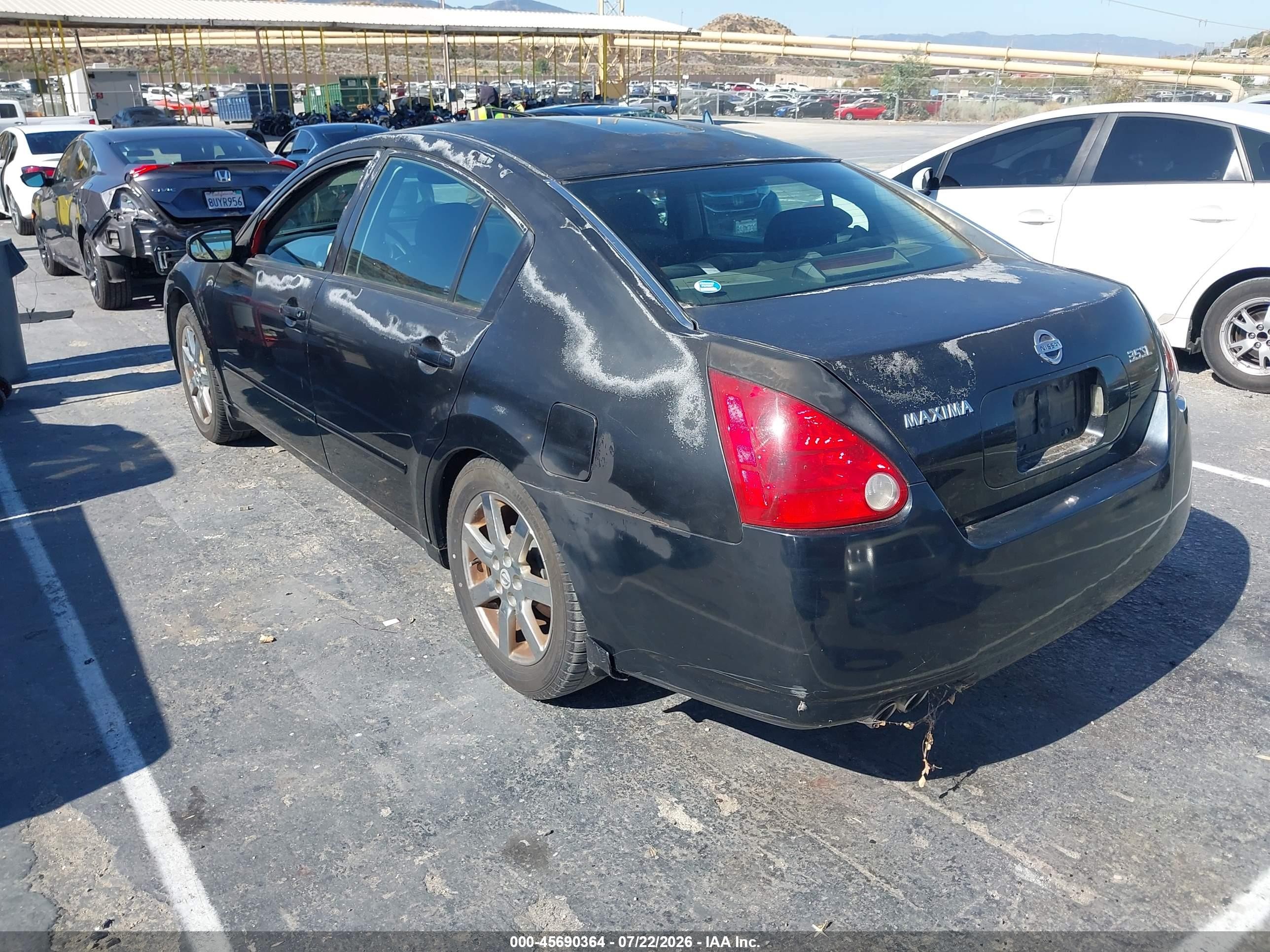 2004 Nissan Maxima 3.5 Sl Black vin: 1N4BA41EX4C835962