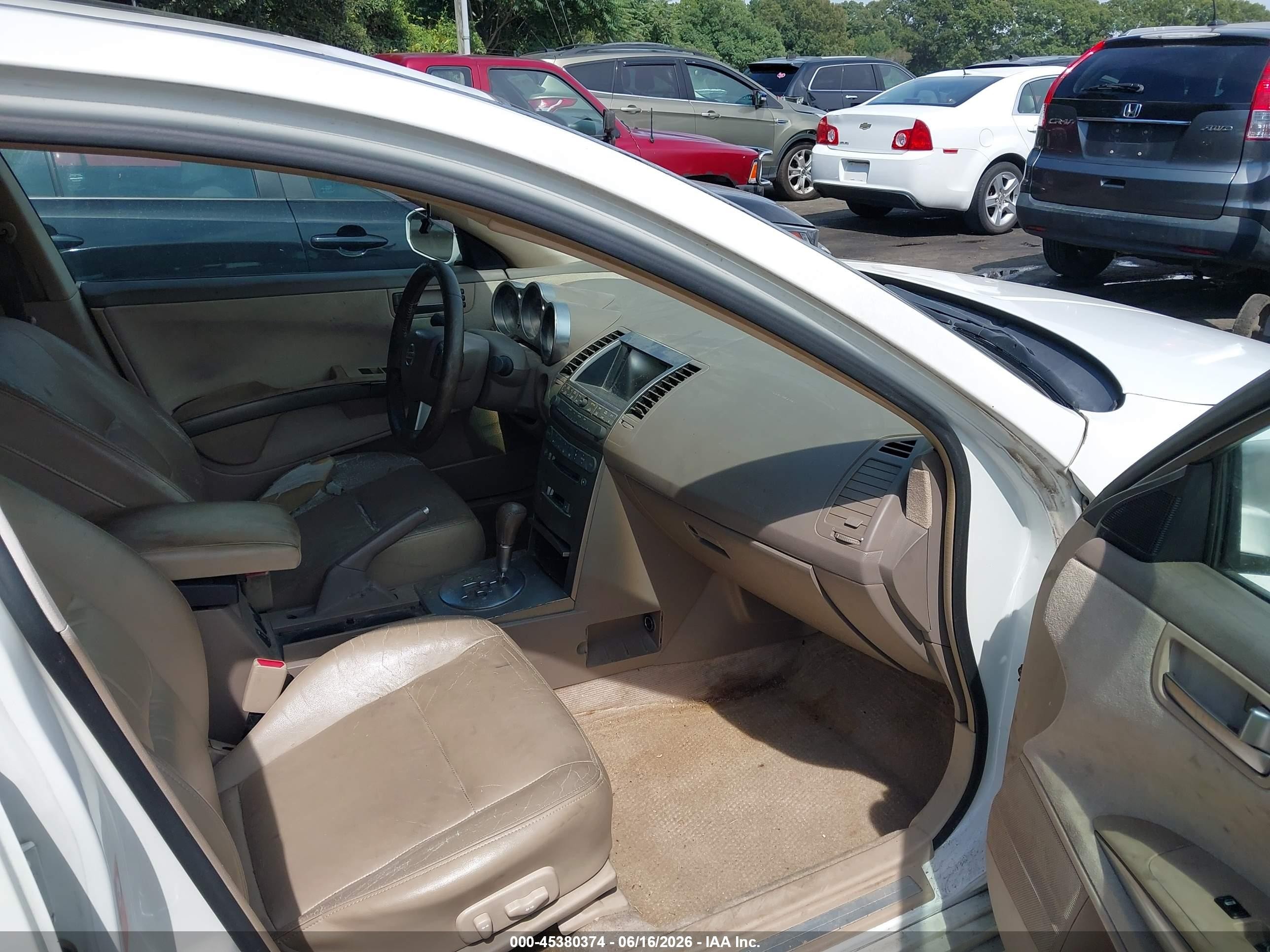 2004 Nissan Maxima 3.5 Se Белый vin: 1N4BA41EX4C866290