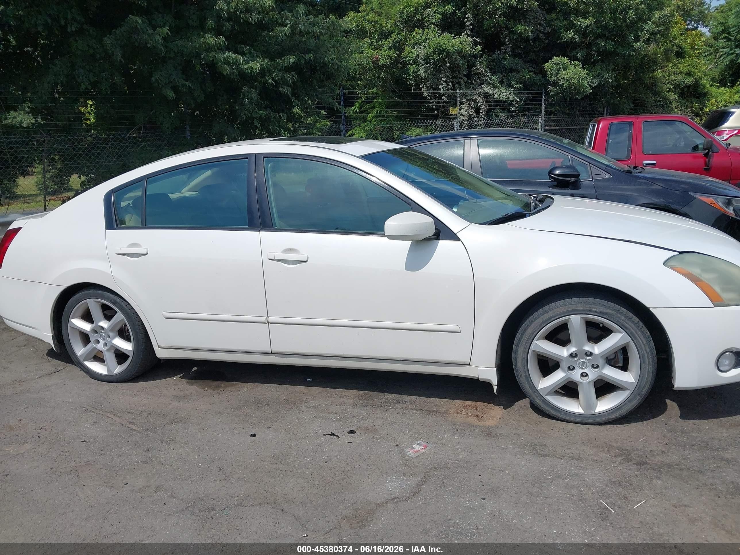 2004 Nissan Maxima 3.5 Se Белый vin: 1N4BA41EX4C866290