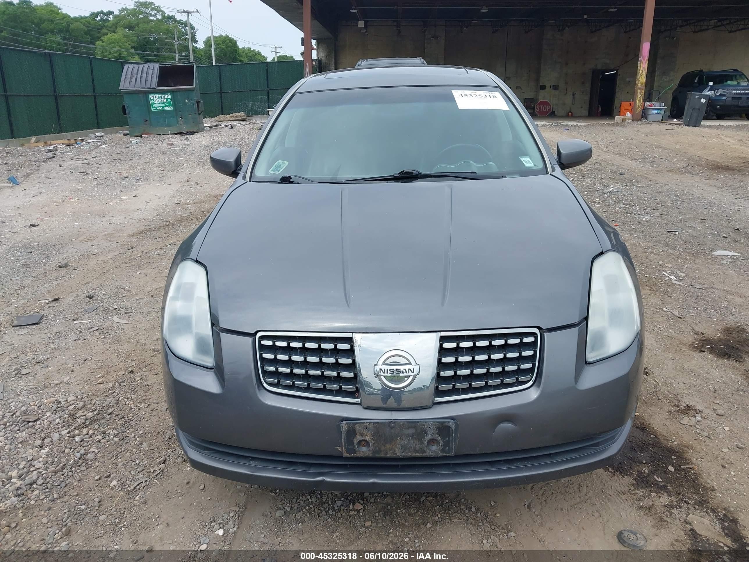 2005 Nissan Maxima 3.5 Sl Серый vin: 1N4BA41EX5C829600