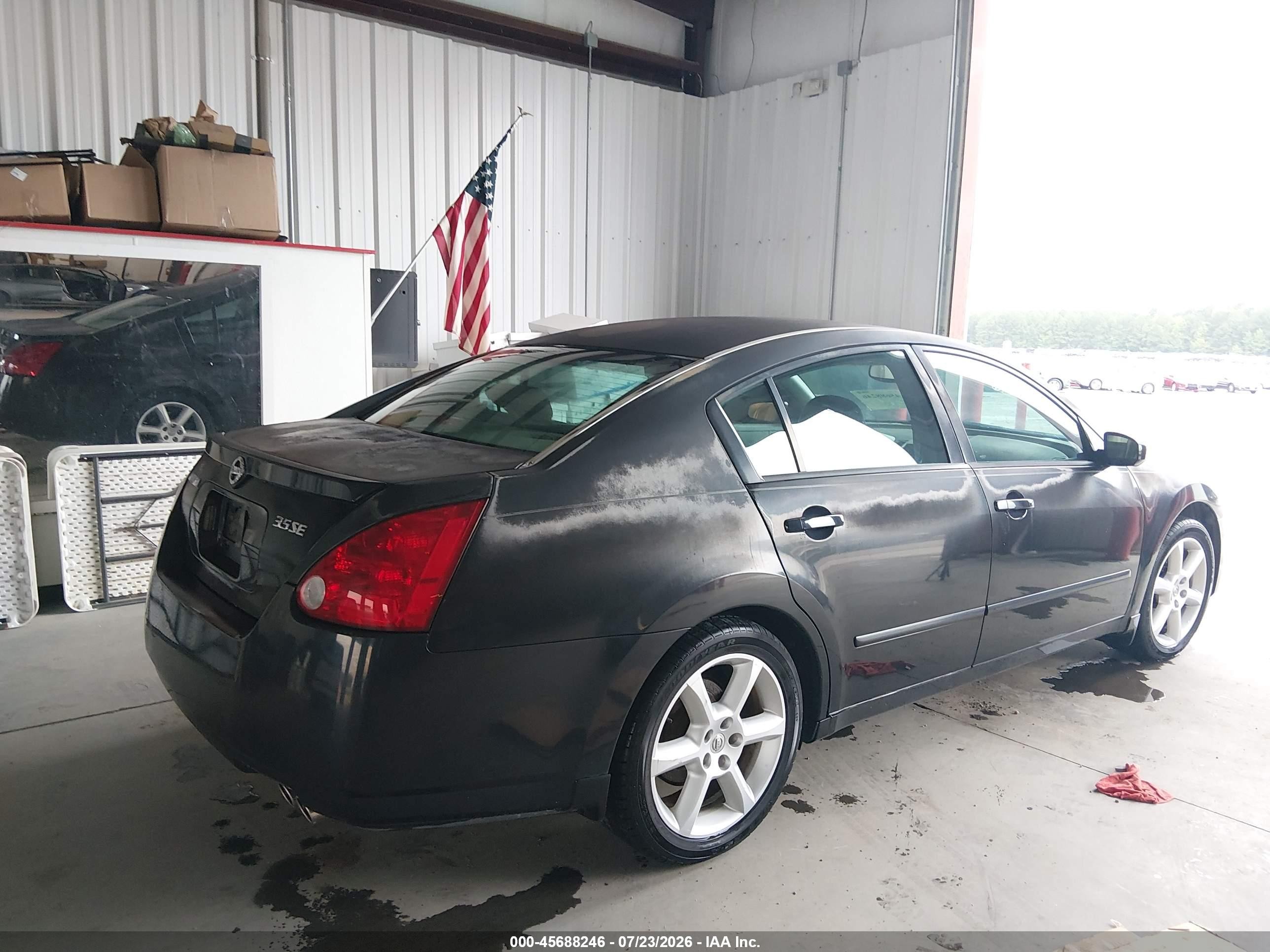 2005 Nissan Maxima 3.5 Se Черный vin: 1N4BA41EX5C873029