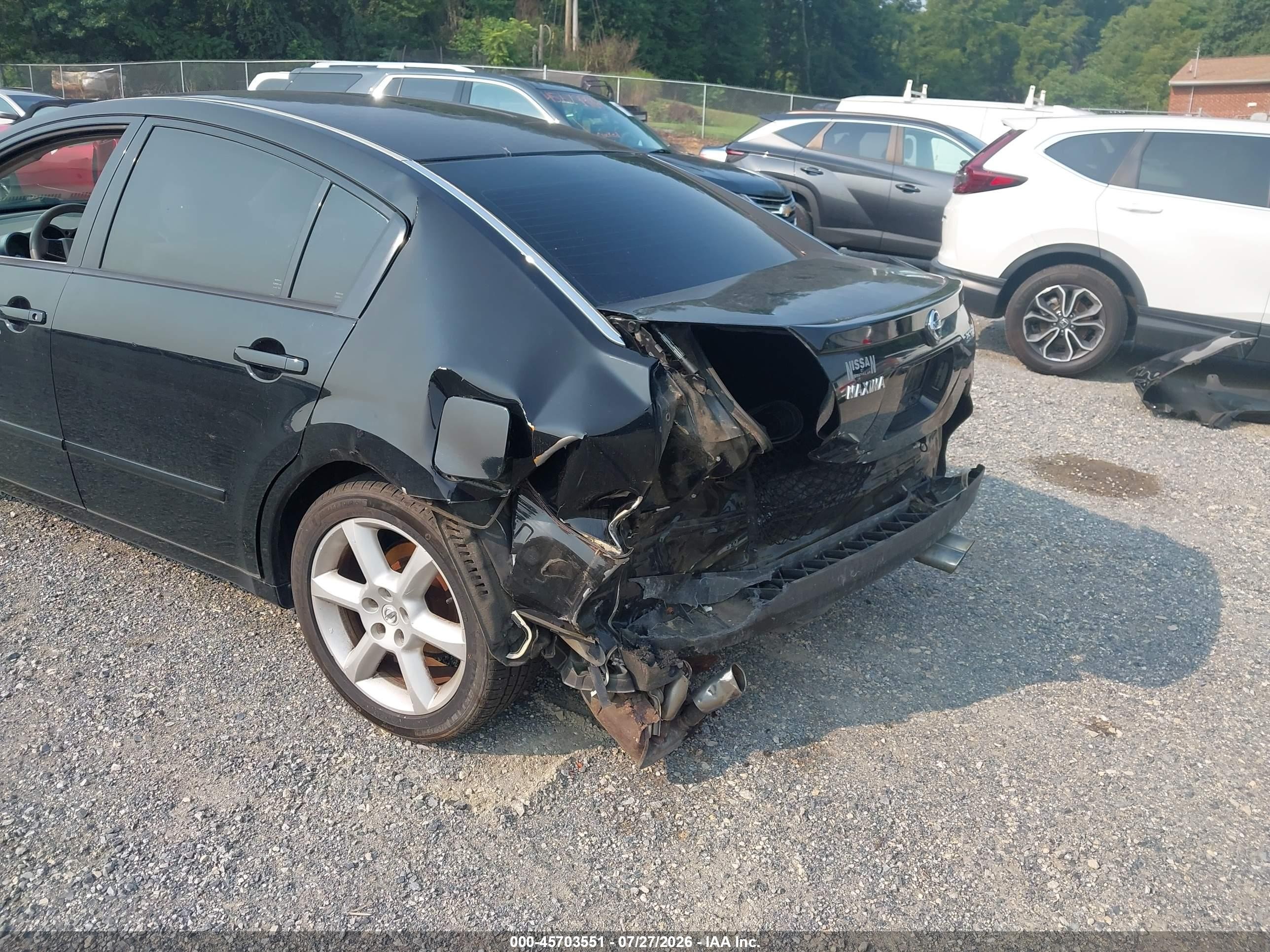 2006 Nissan Maxima 3.5 Se Черный vin: 1N4BA41EX6C826486