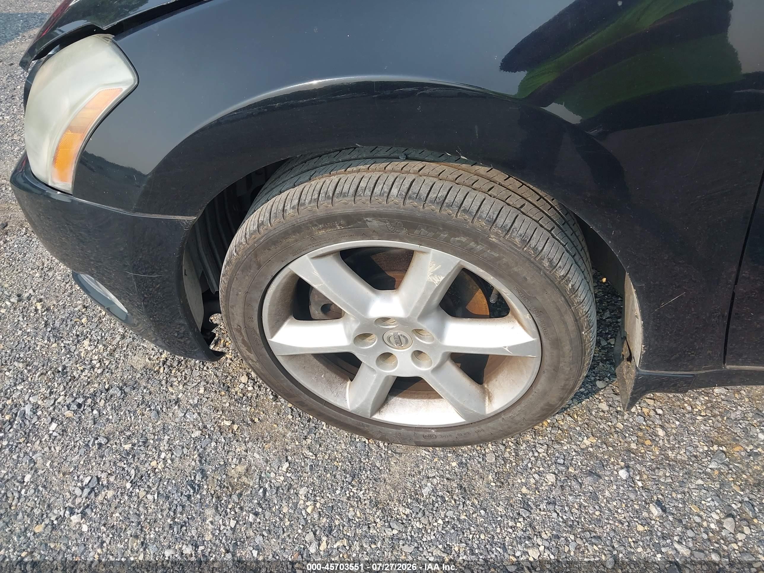 2006 Nissan Maxima 3.5 Se Черный vin: 1N4BA41EX6C826486