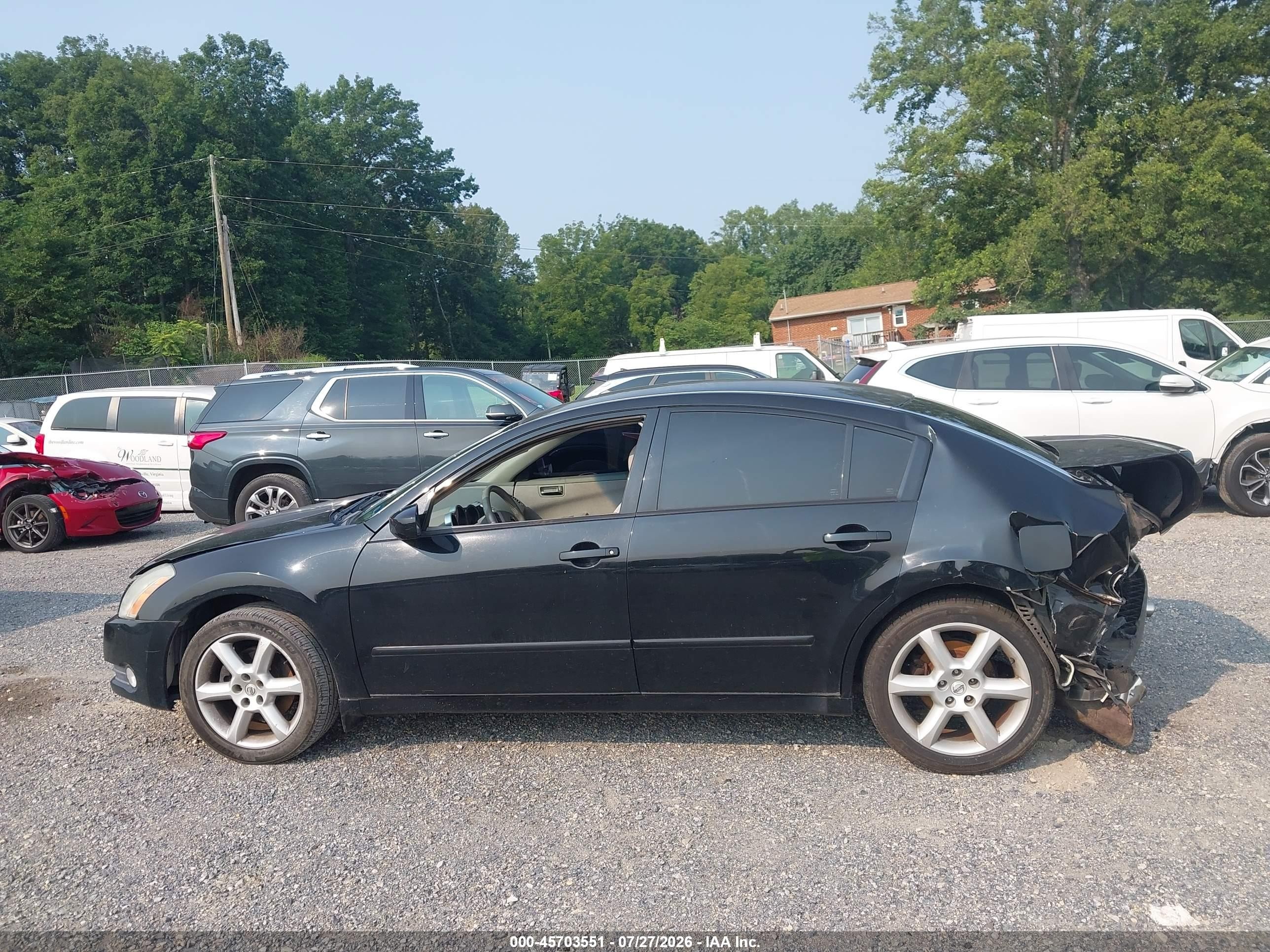 2006 Nissan Maxima 3.5 Se Черный vin: 1N4BA41EX6C826486