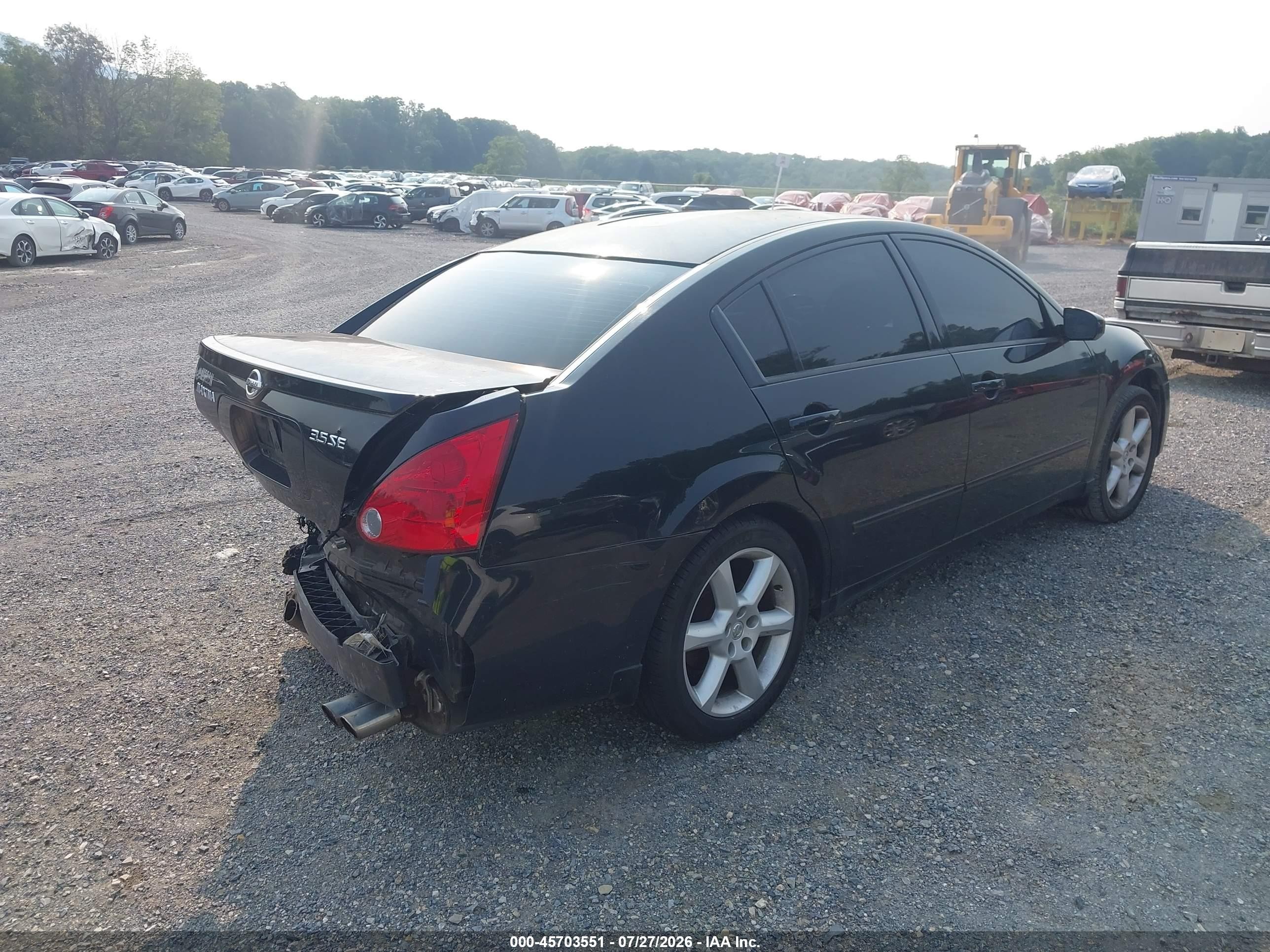 2006 Nissan Maxima 3.5 Se Черный vin: 1N4BA41EX6C826486
