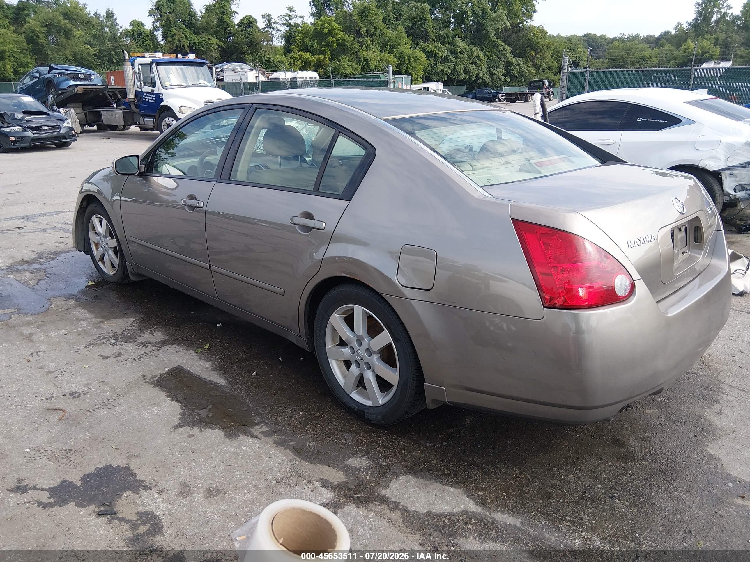 2006 Nissan Maxima 3.5 Sl Gold vin: 1N4BA41EX6C833809