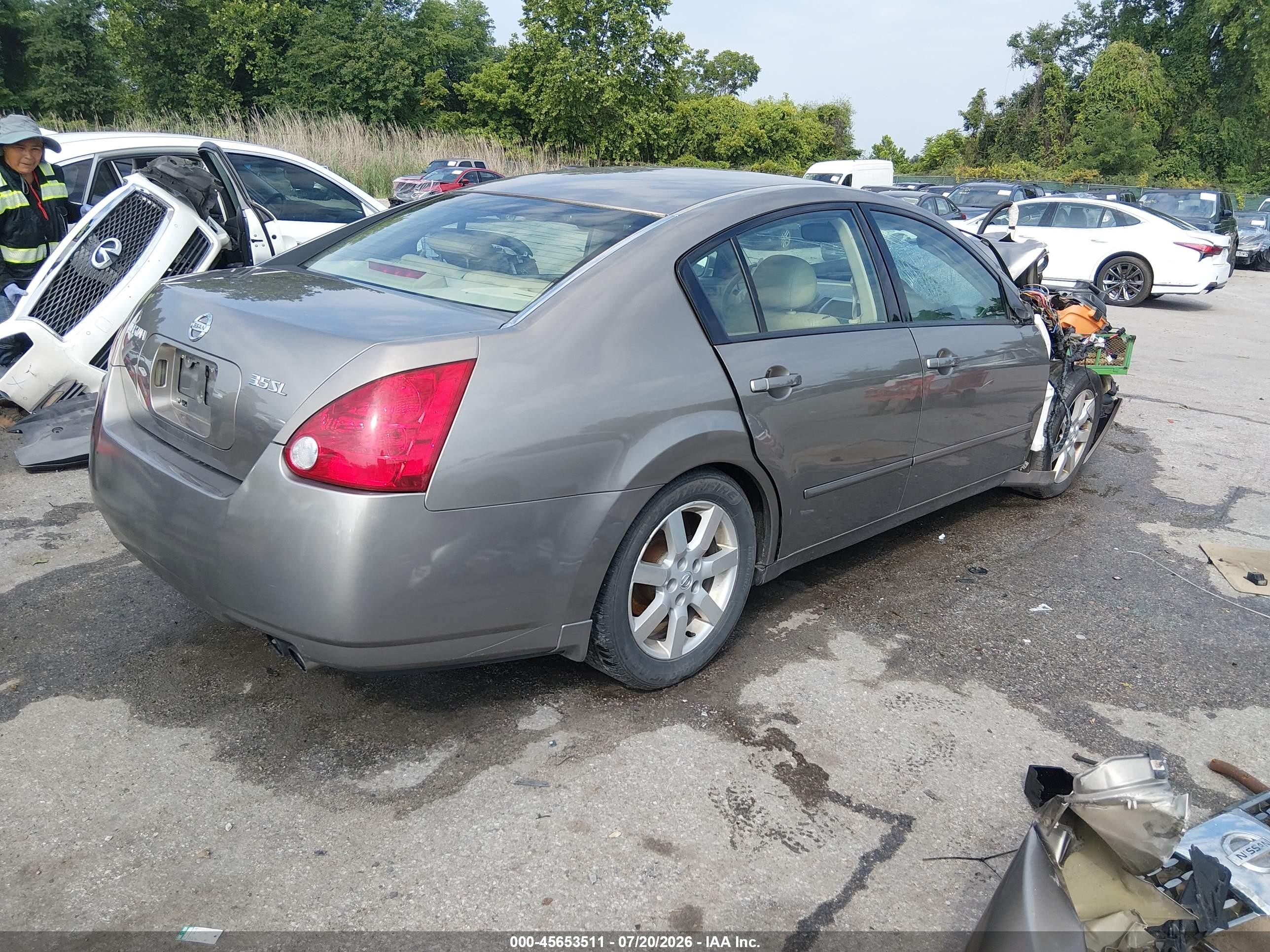 2006 Nissan Maxima 3.5 Sl Gold vin: 1N4BA41EX6C833809