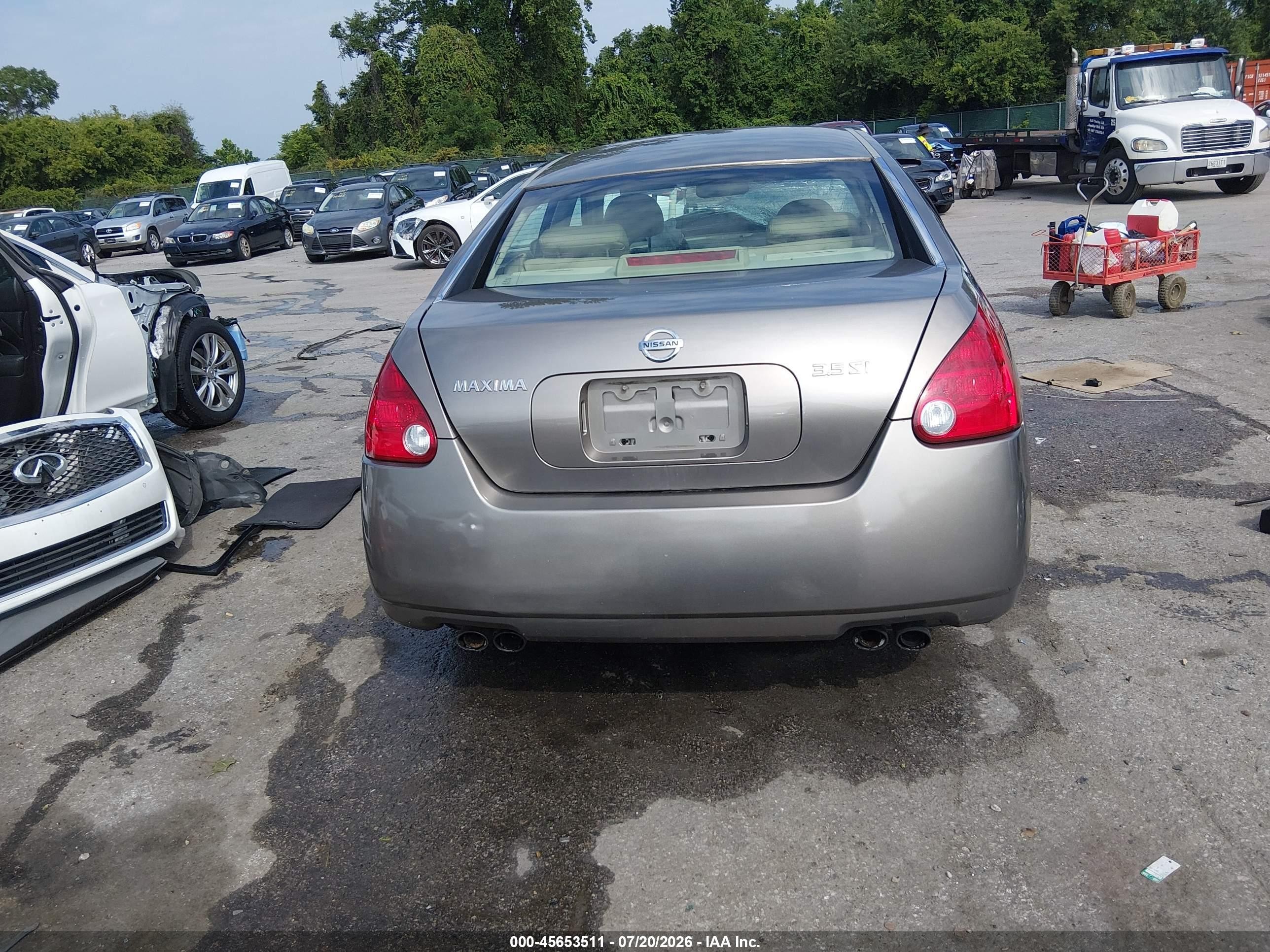 2006 Nissan Maxima 3.5 Sl Gold vin: 1N4BA41EX6C833809