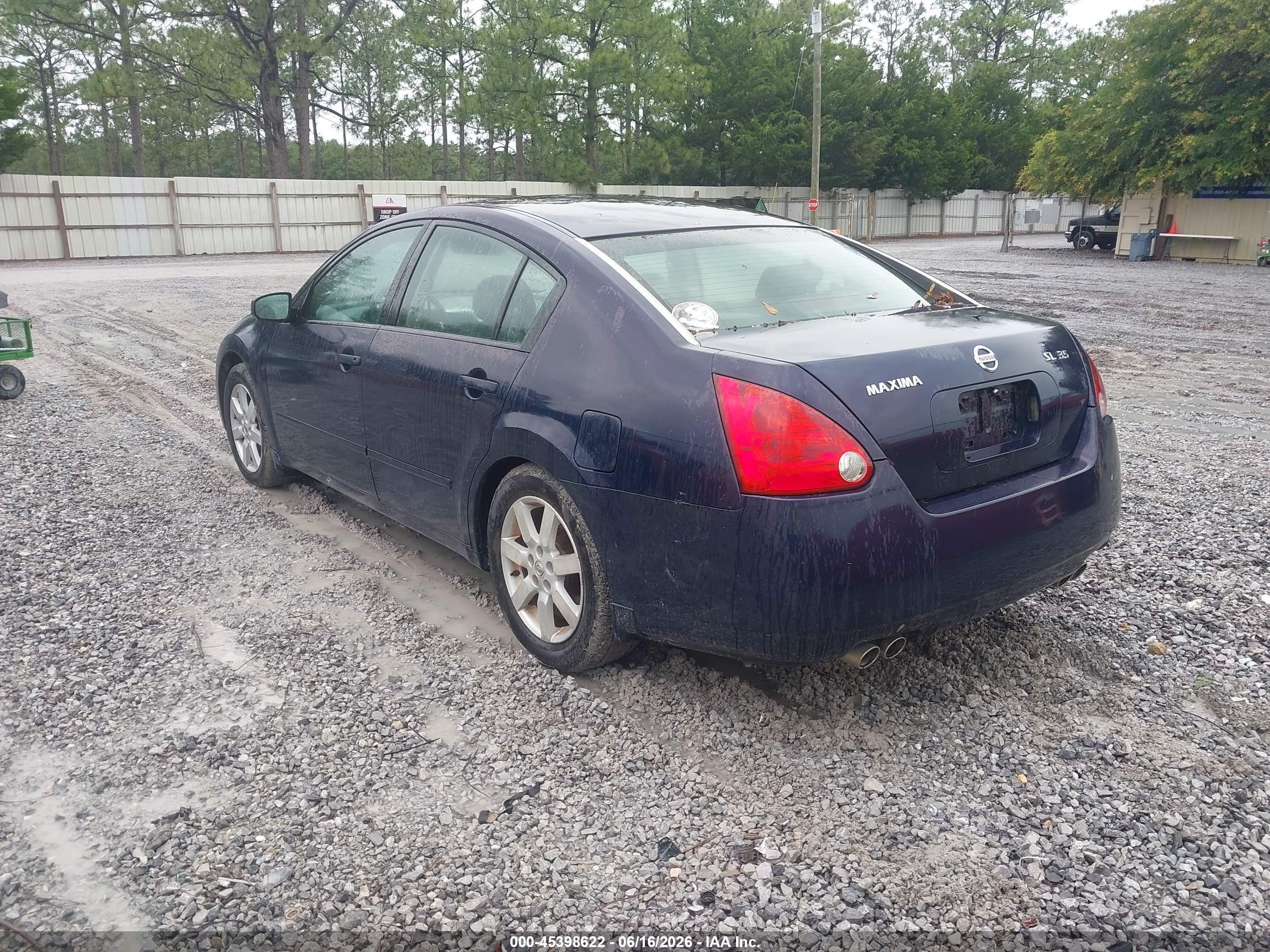 2006 Nissan Maxima 3.5 Sl Blue vin: 1N4BA41EX6C839626
