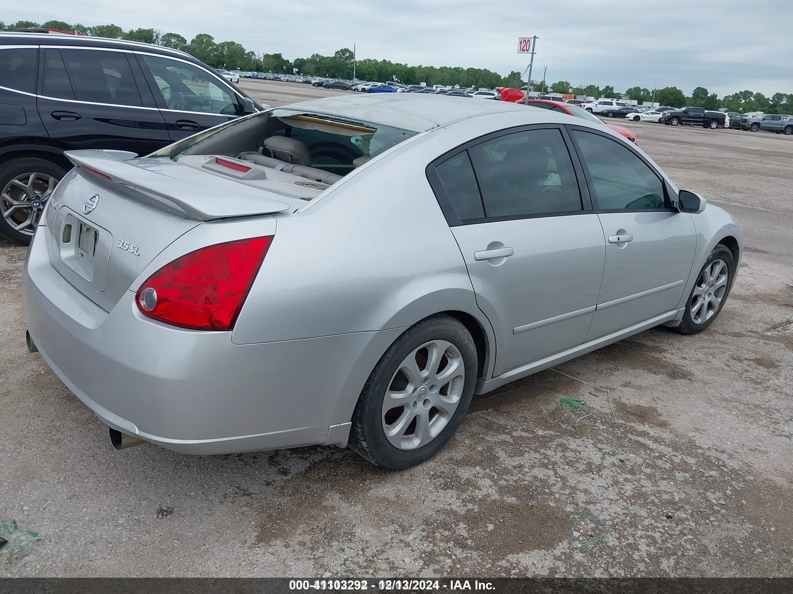 2007 Nissan Maxima 3.5 Sl Silver vin: 1N4BA41EX7C845704
