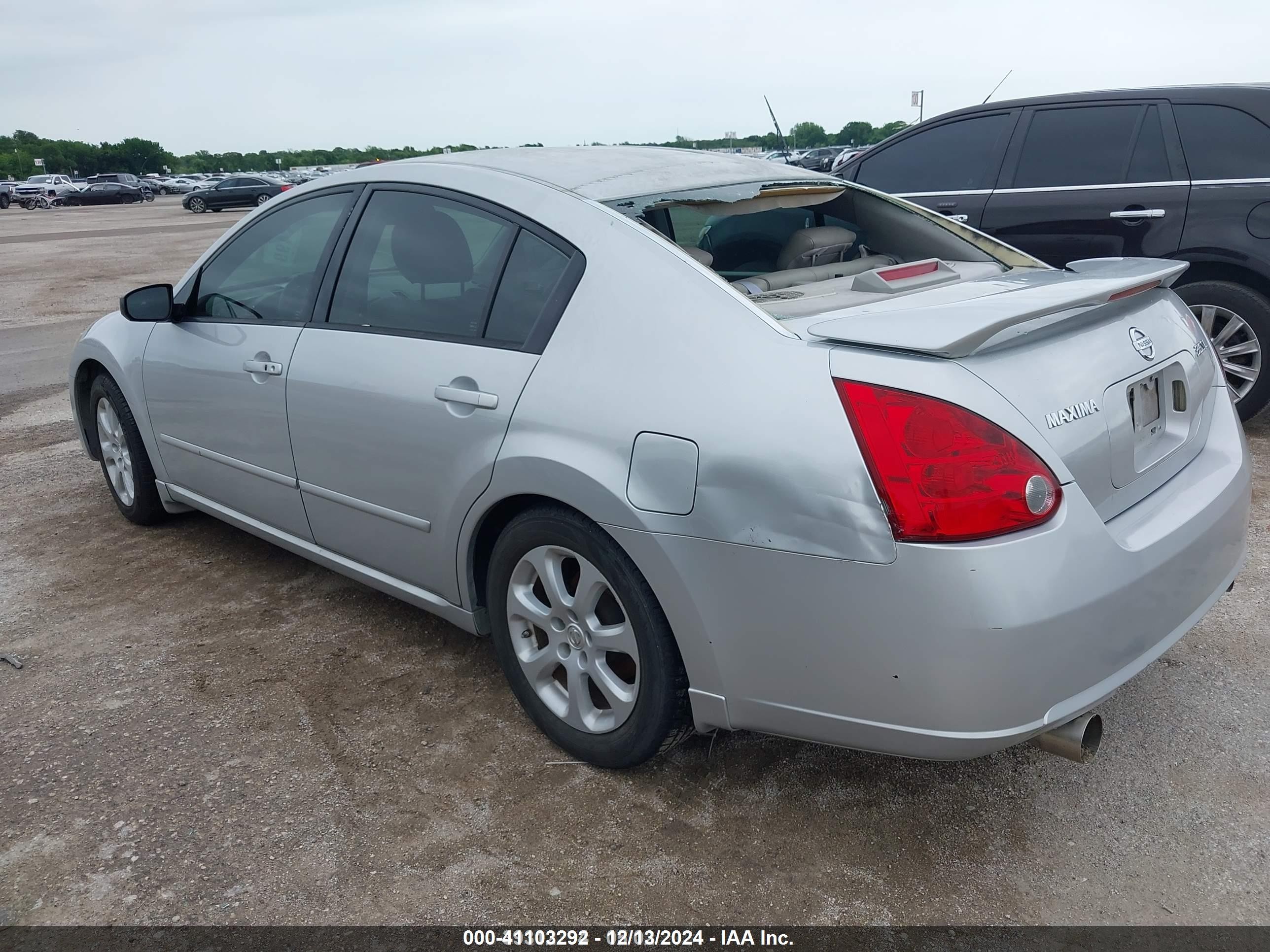 2007 Nissan Maxima 3.5 Sl Silver vin: 1N4BA41EX7C845704