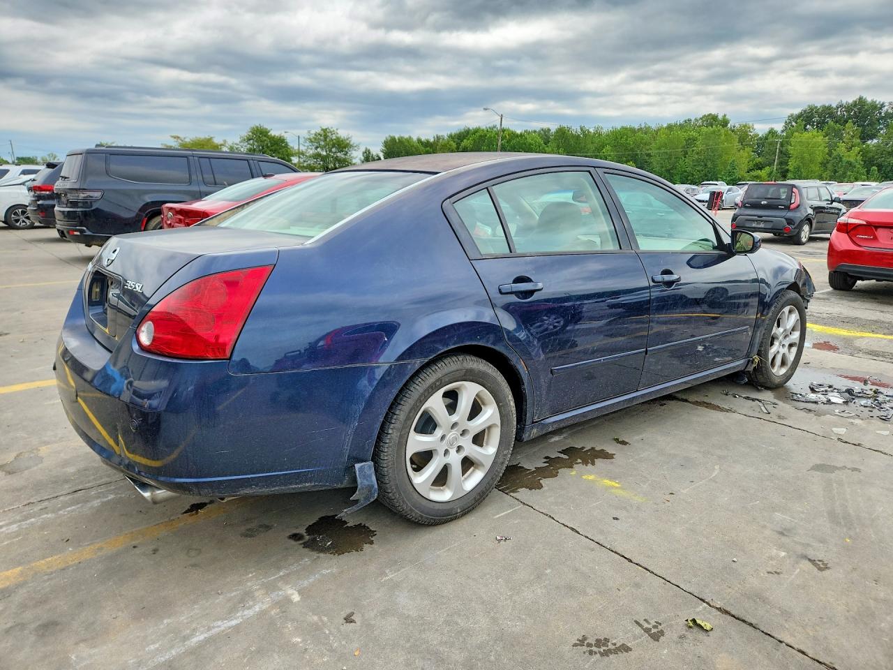 2007 Nissan Maxima 3.5 Se Blue vin: 1N4BA41EX7C848859