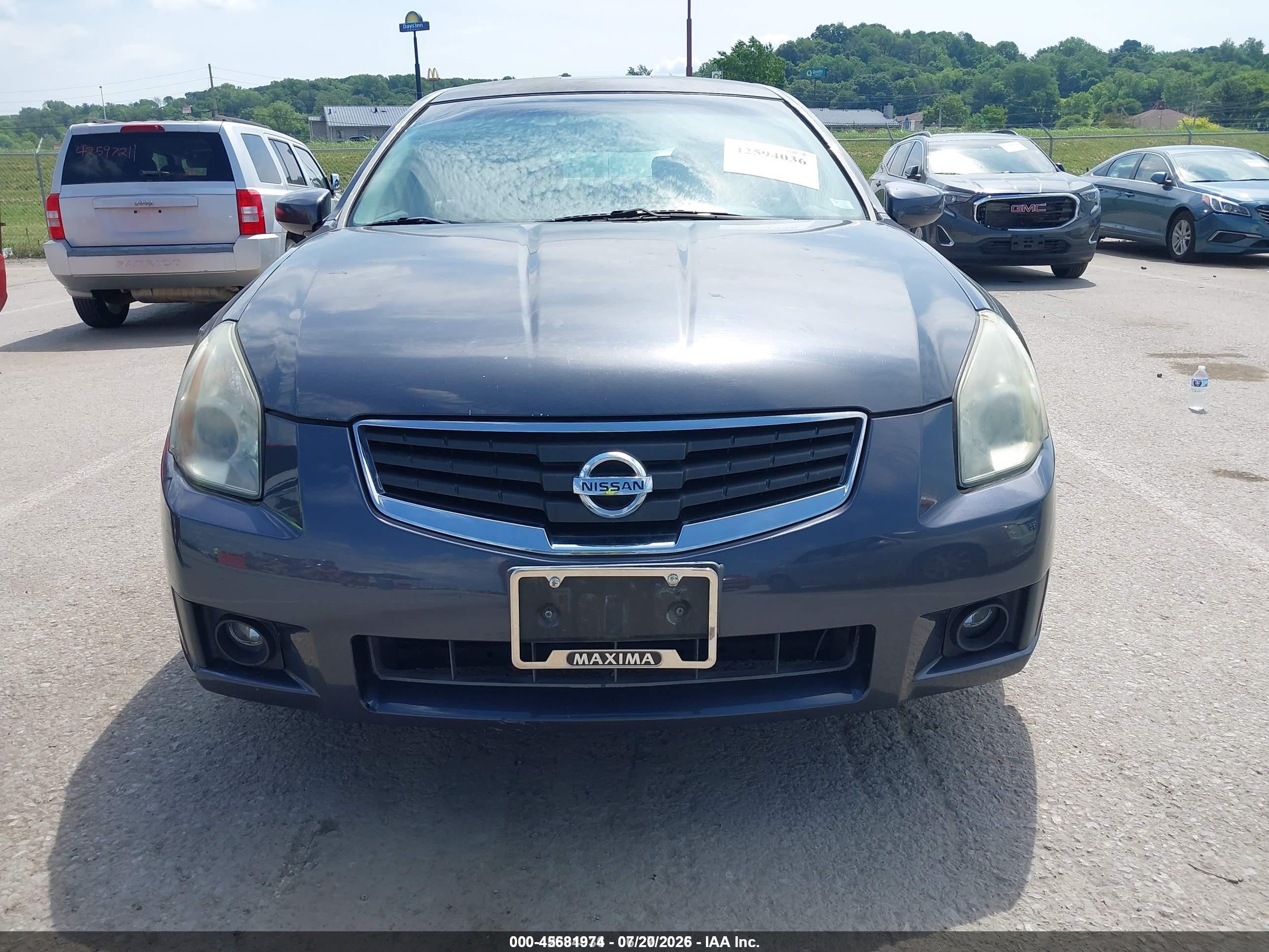 2007 Nissan Maxima 3.5 Se Синий vin: 1N4BA41EX7C851941