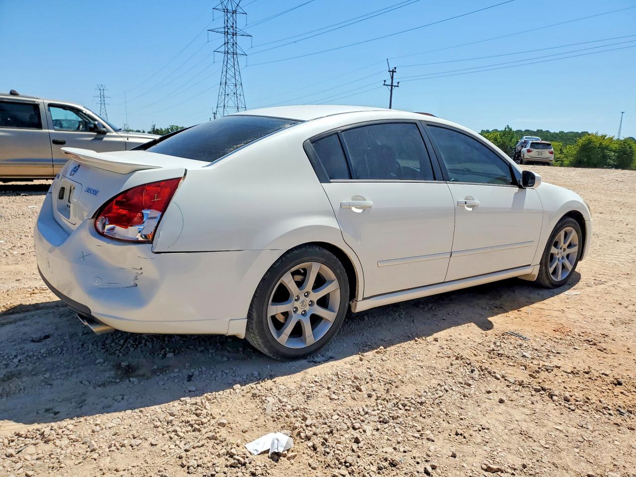 2007 Nissan Maxima 3.5 Se White vin: 1N4BA41EX7C862065