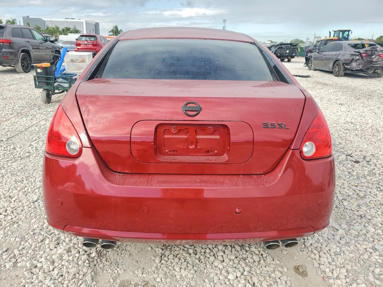 2007 Nissan Maxima Se Red vin: 1N4BA41EX7C862776