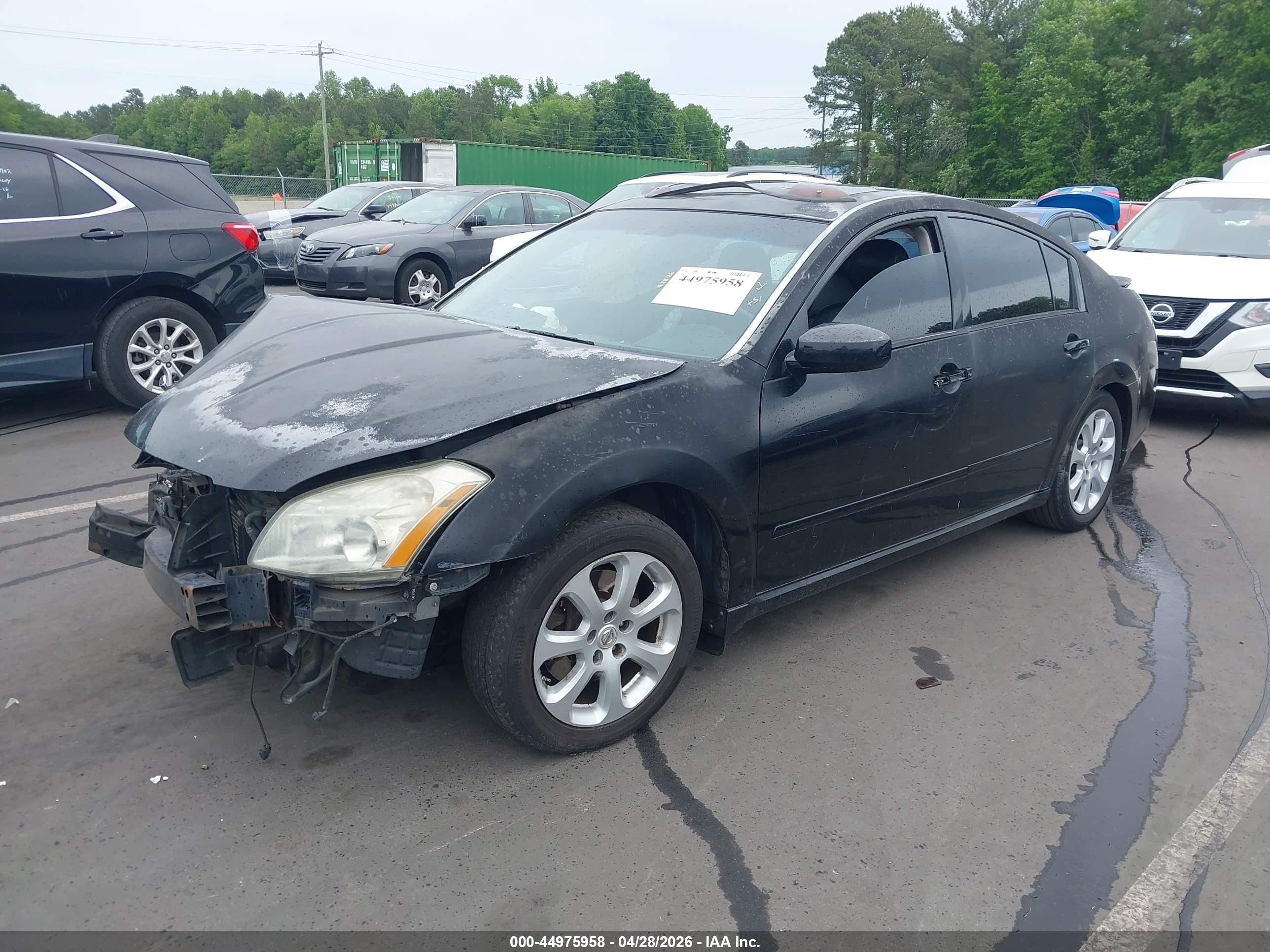 2007 Nissan Maxima 3.5 Sl Черный vin: 1N4BA41EX7C863331