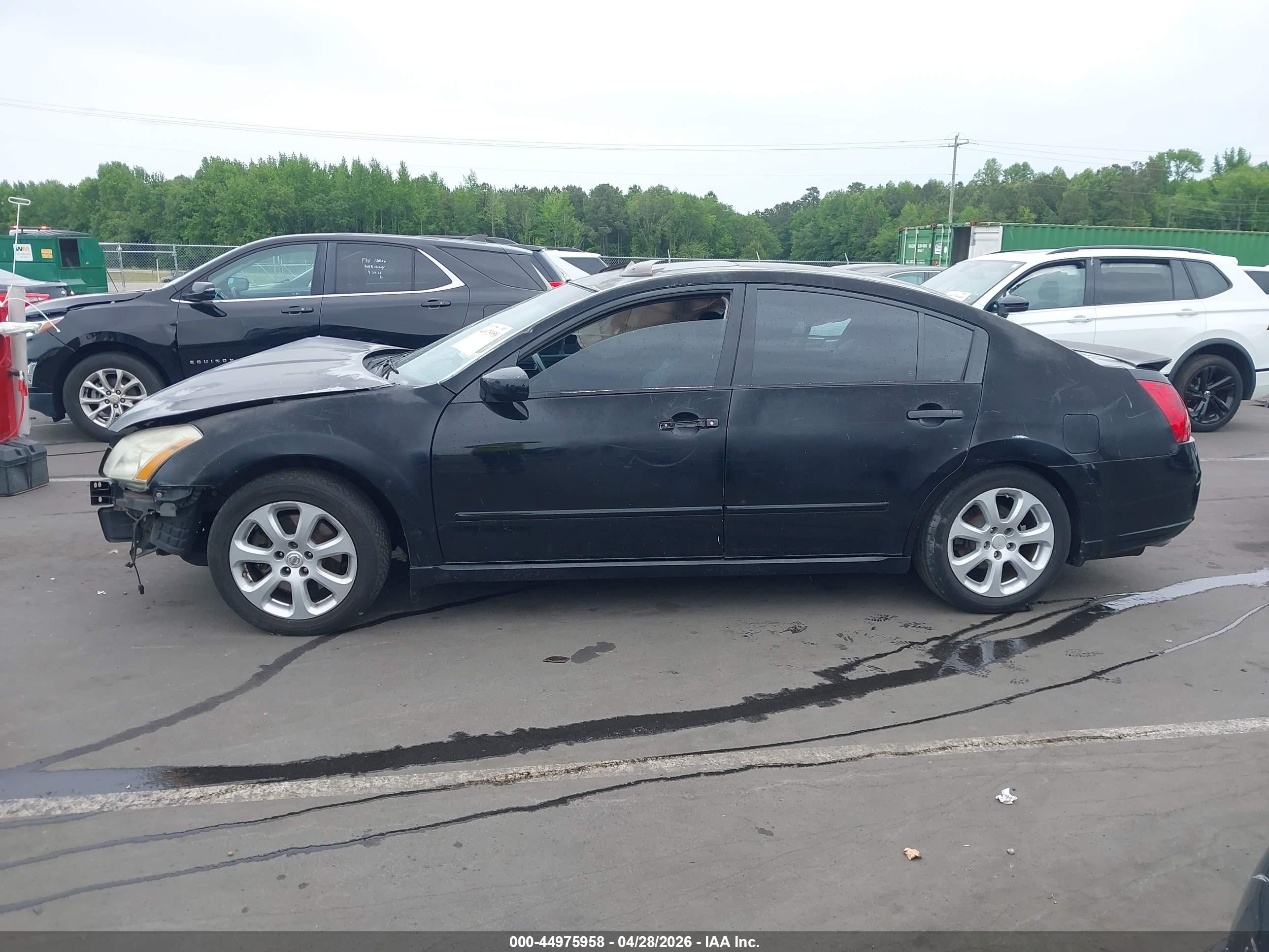 2007 Nissan Maxima 3.5 Sl Черный vin: 1N4BA41EX7C863331
