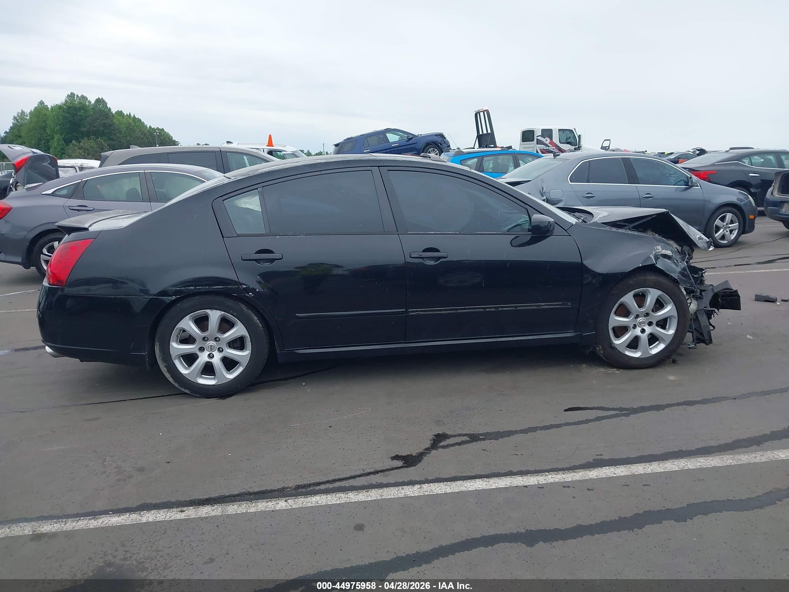 2007 Nissan Maxima 3.5 Sl Черный vin: 1N4BA41EX7C863331